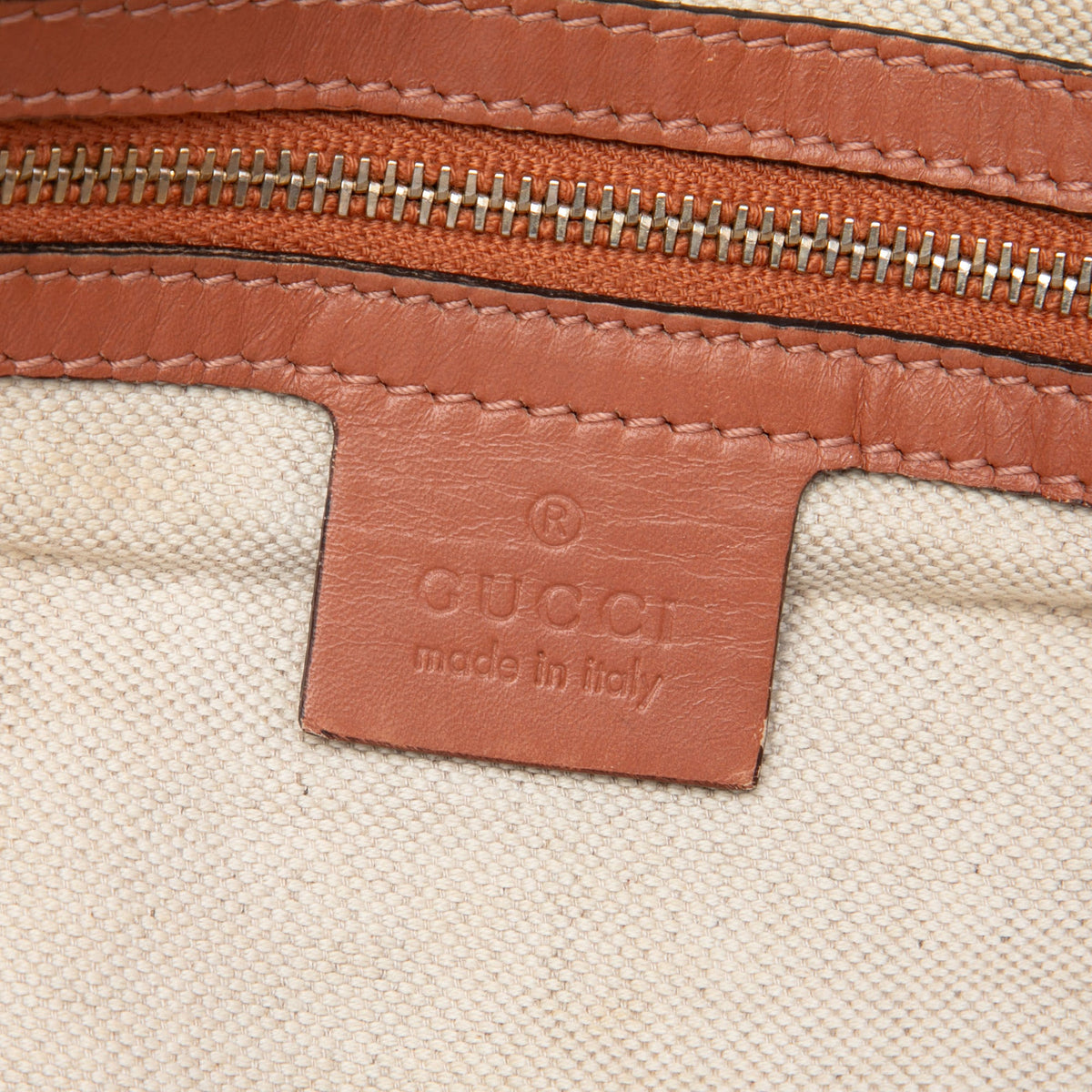 Gucci GG Canvas Heart Bit Satchel — Beige