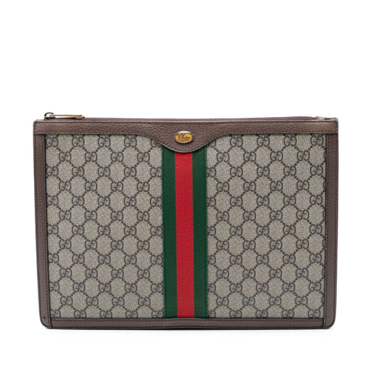 Gucci GG Supreme Ophidia Clutch