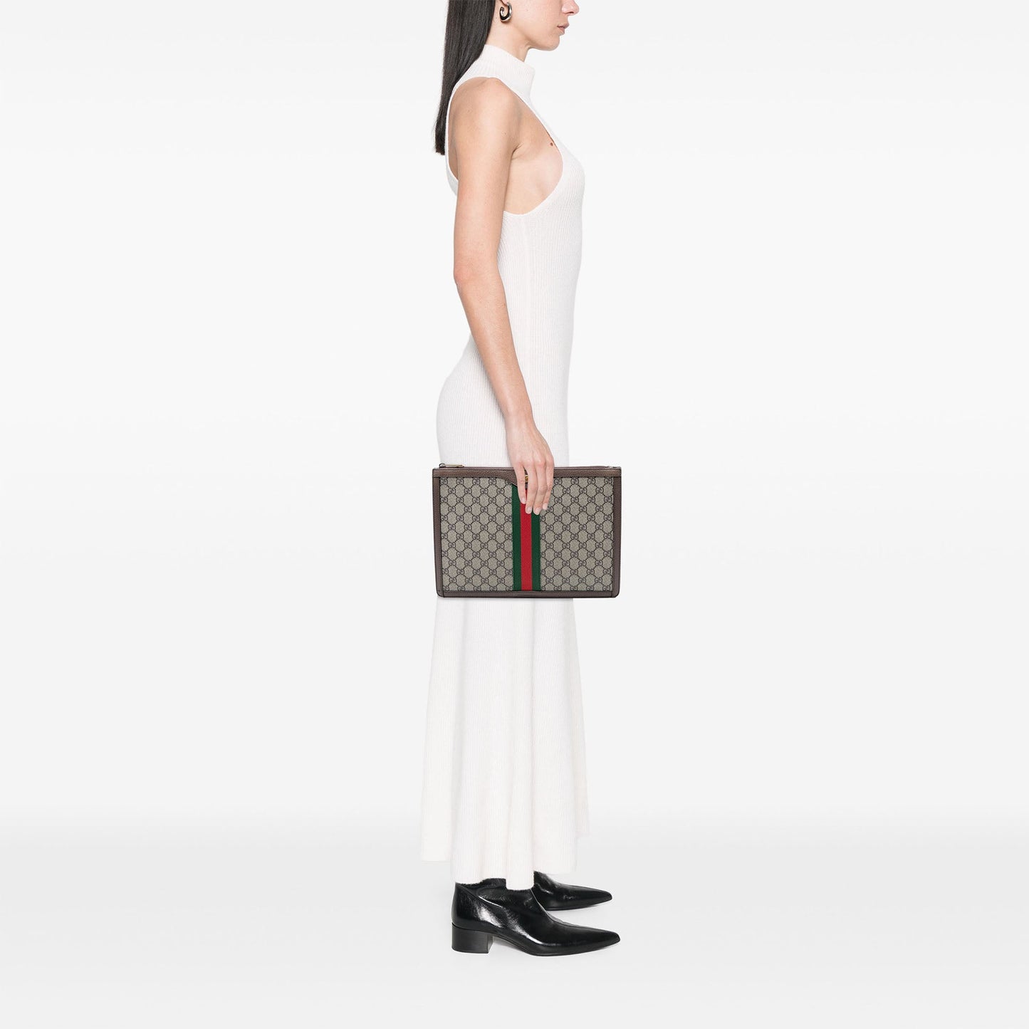 Gucci GG Supreme Ophidia Clutch