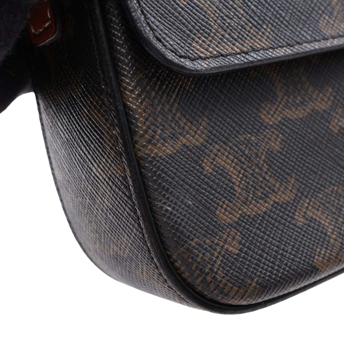 Celine Triomphe Coated Canvas Claude Shoulder Bag