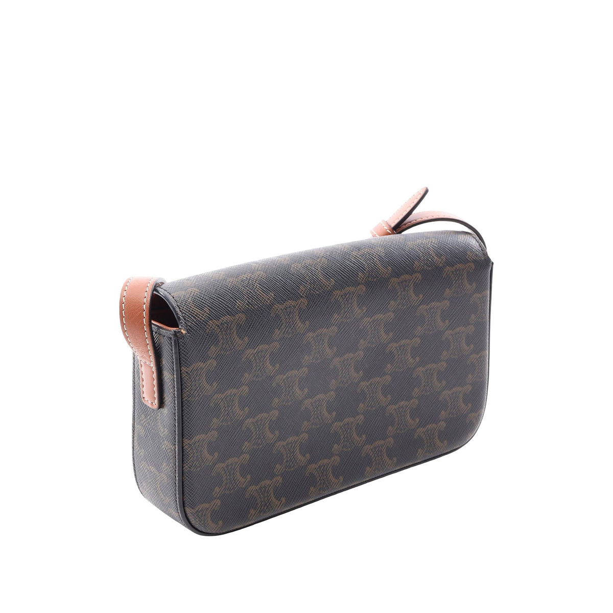Celine Triomphe Coated Canvas Claude Shoulder Bag