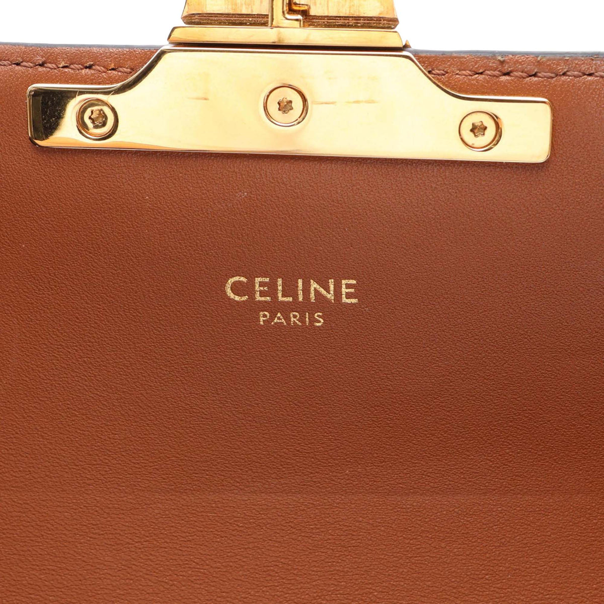 Celine Triomphe Coated Canvas Claude Shoulder Bag