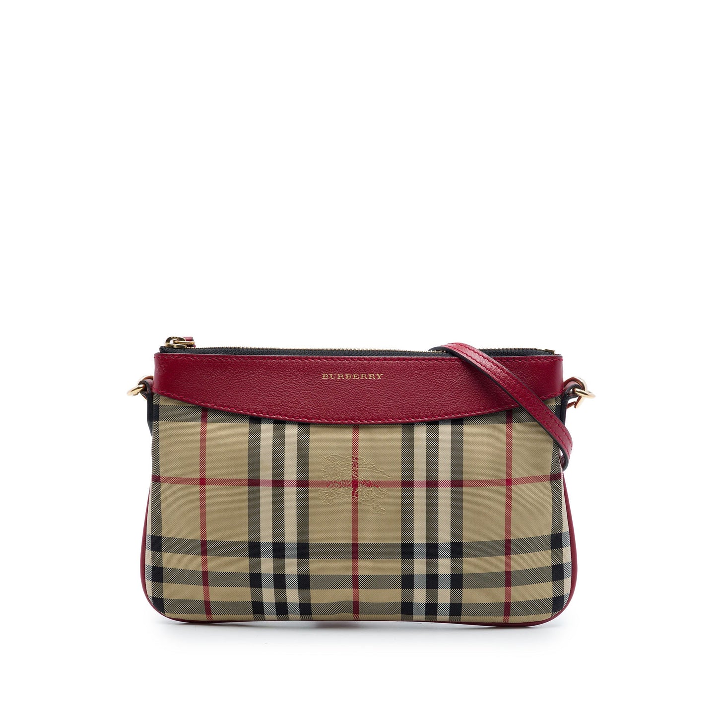 Burberry Haymarket Check Nylon Peyton Crossbody