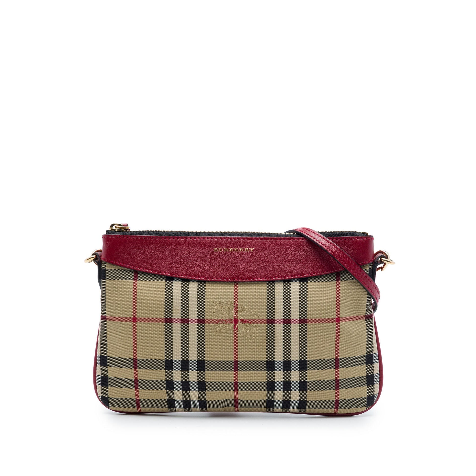 Burberry Haymarket Check Nylon Peyton Crossbody