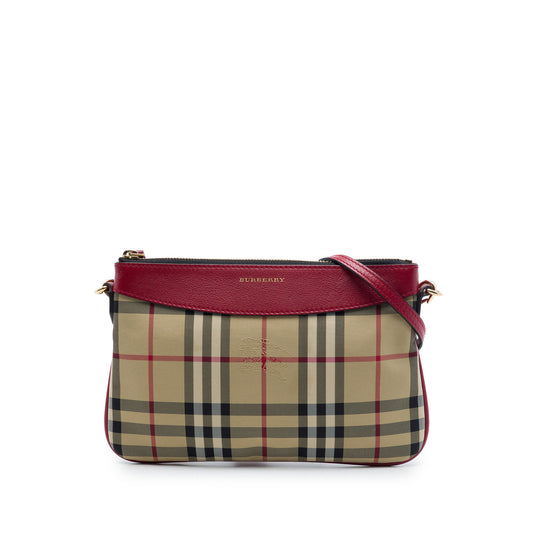 Burberry Haymarket Check Nylon Peyton Crossbody