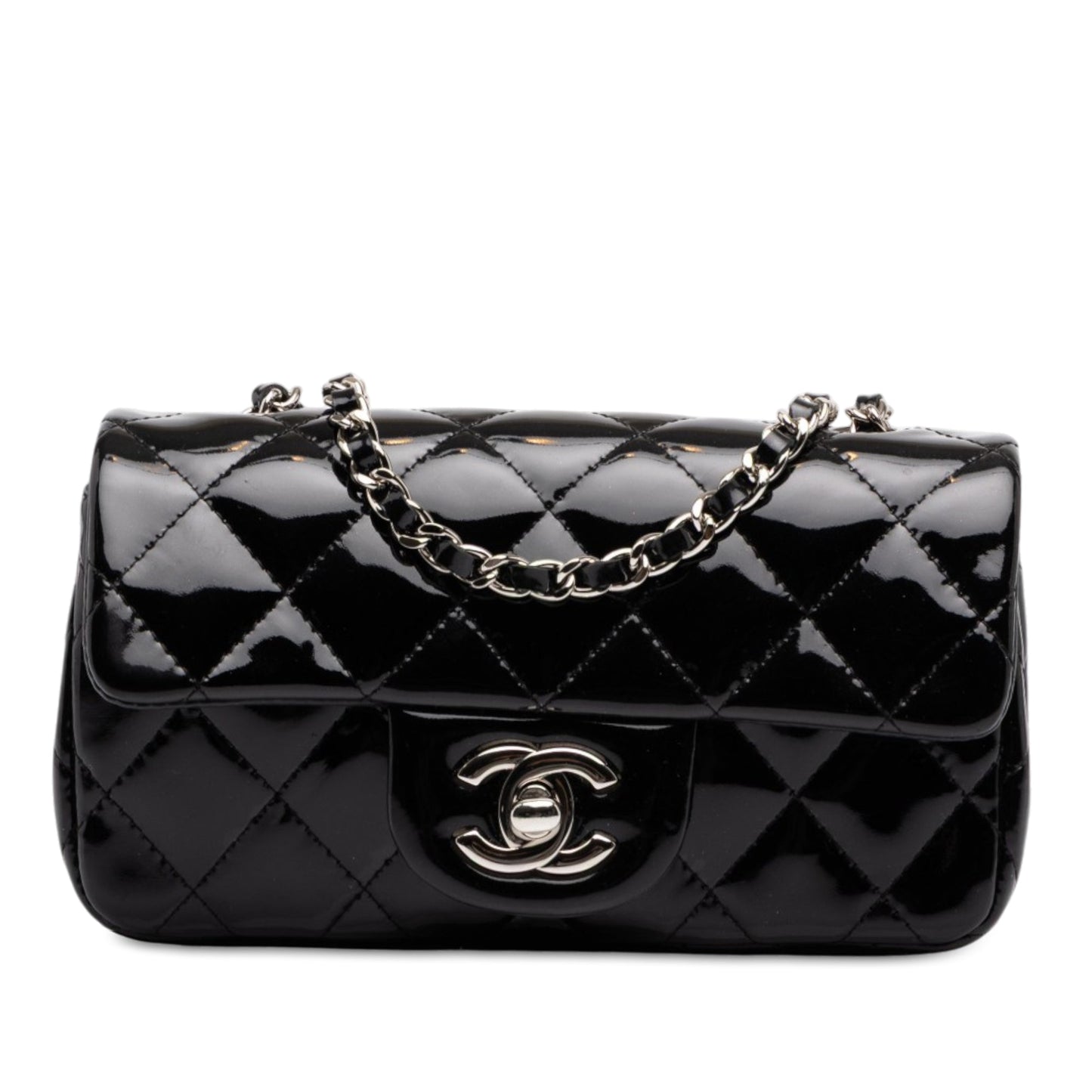 Chanel Extra Mini Rectangular Classic Patent Single Flap