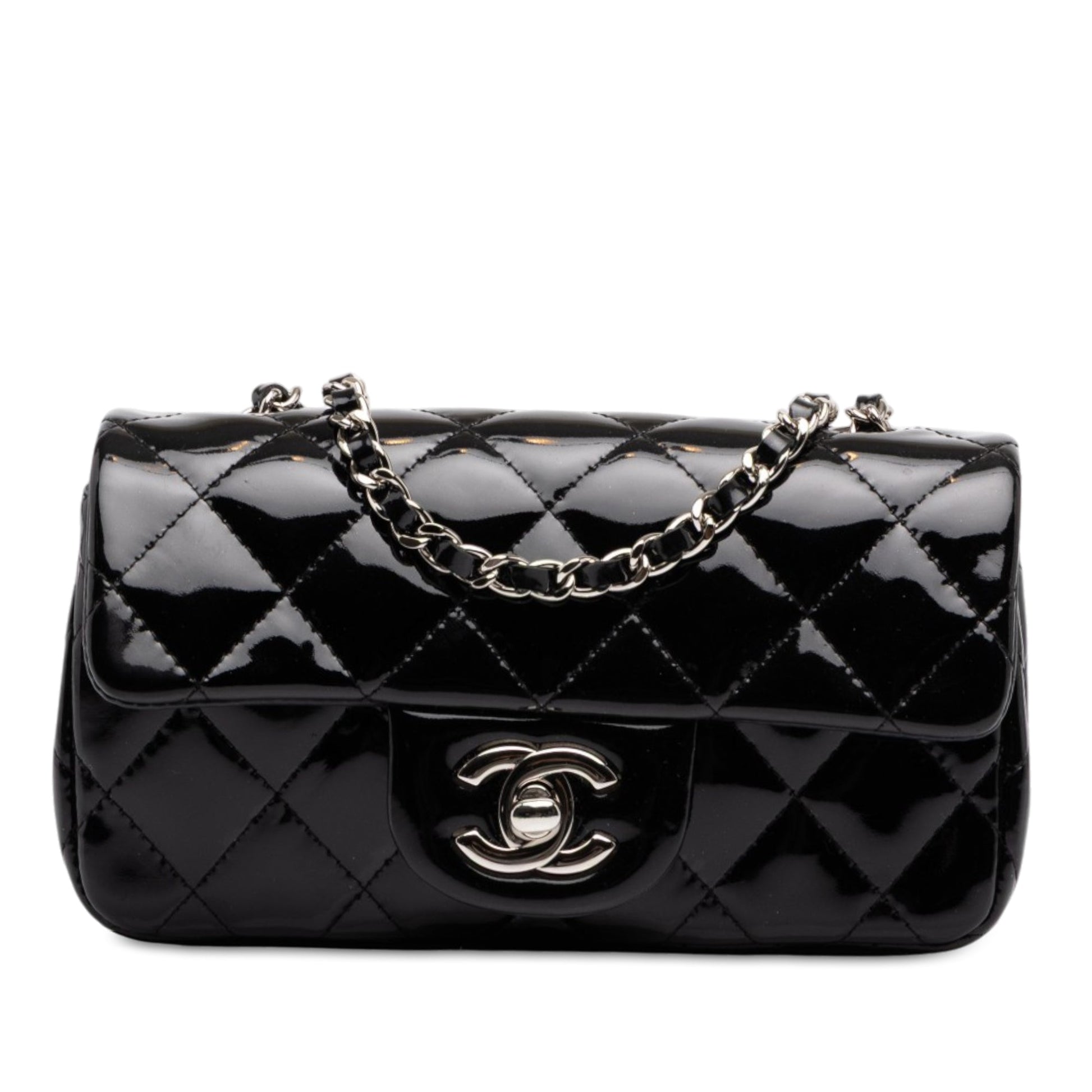 Chanel Extra Mini Rectangular Classic Patent Single Flap