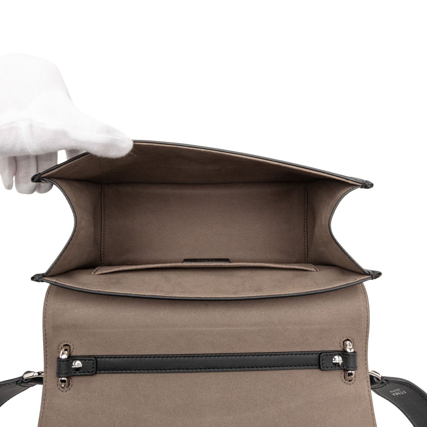 Fendi Smooth Leather Kan I F Satchel