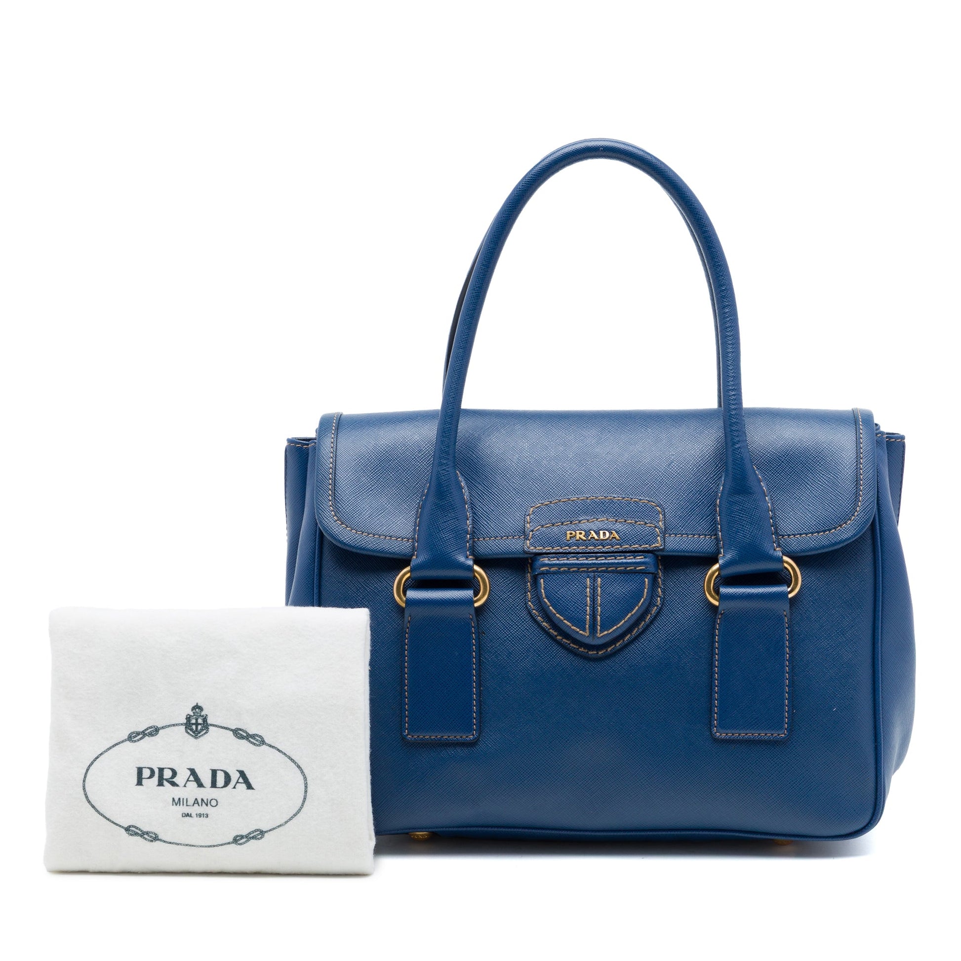 Prada Saffiano Lux Pattina Satchel