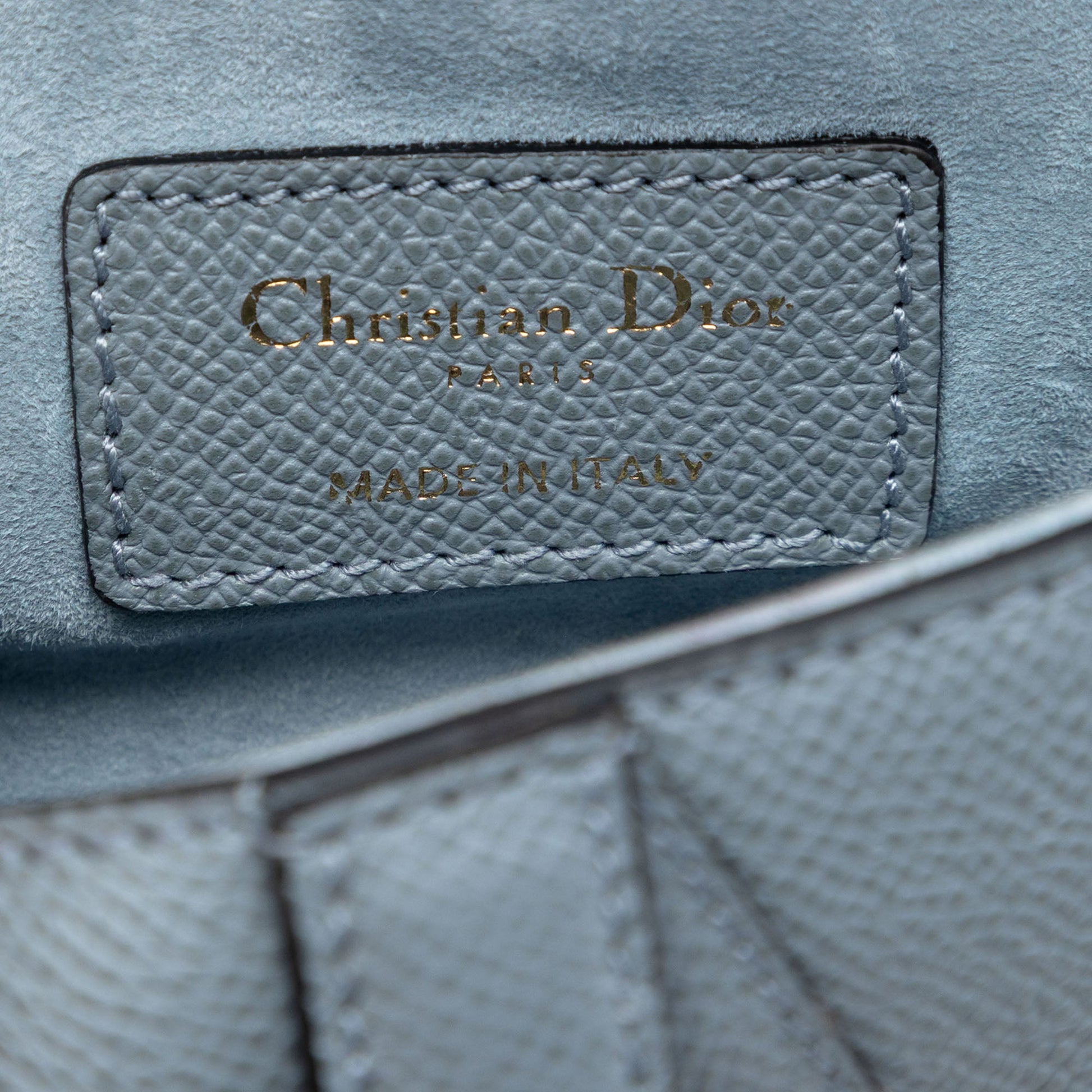 Dior Grained Calfskin Saddle Bag