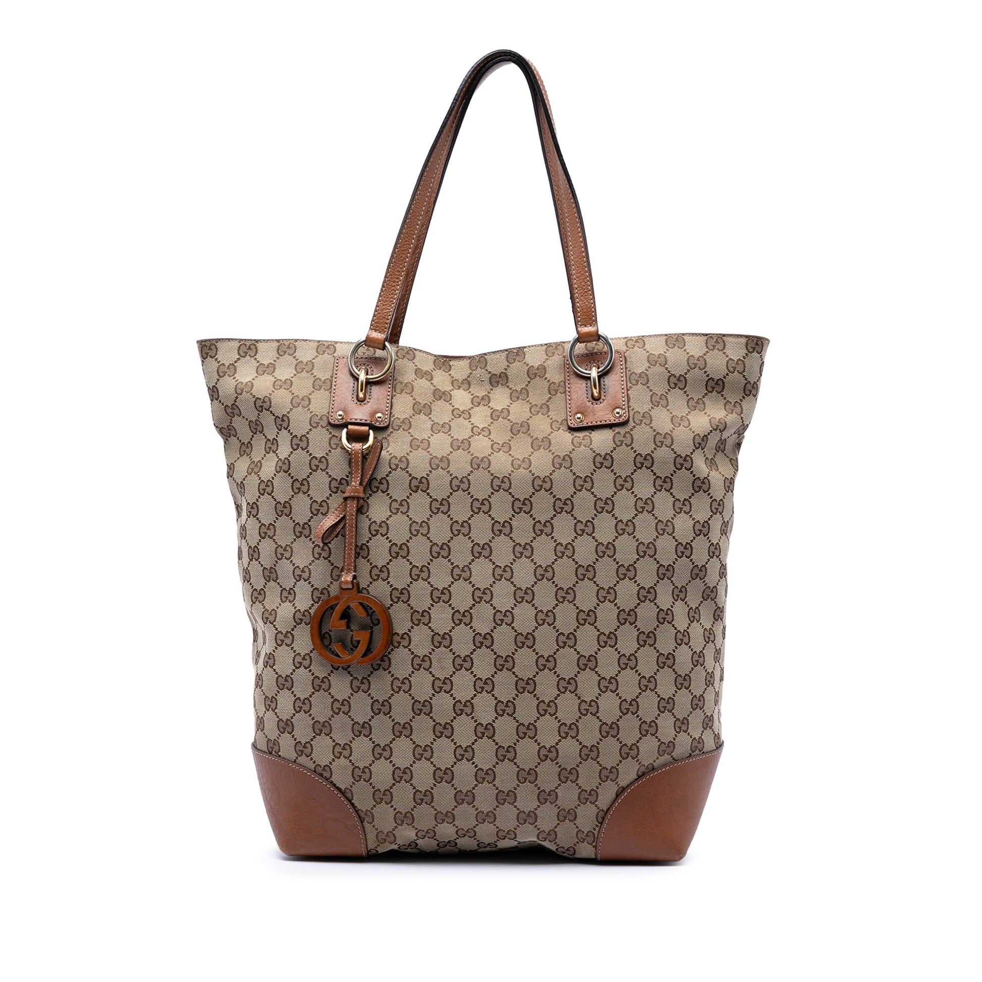 Gucci Large GG Canvas GG Charm Tote