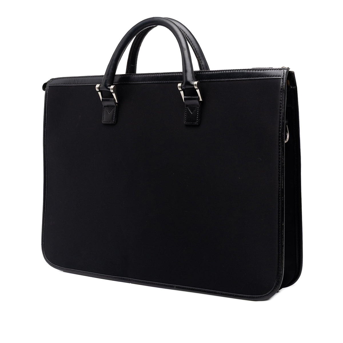 Burberry Nylon Business Bag — Black