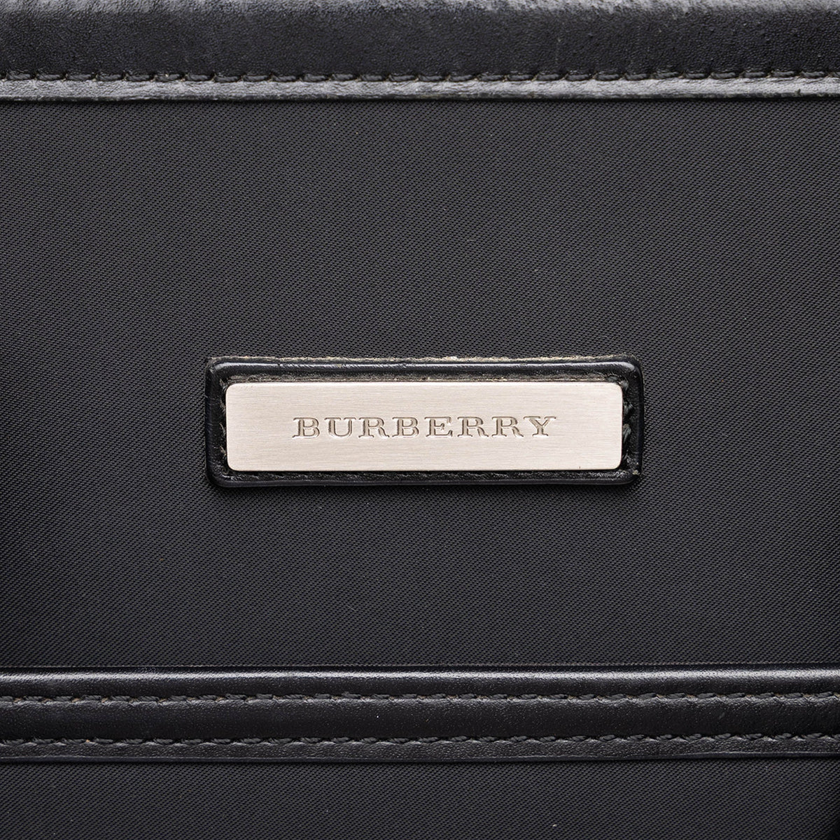 Burberry Nylon Business Bag — Black