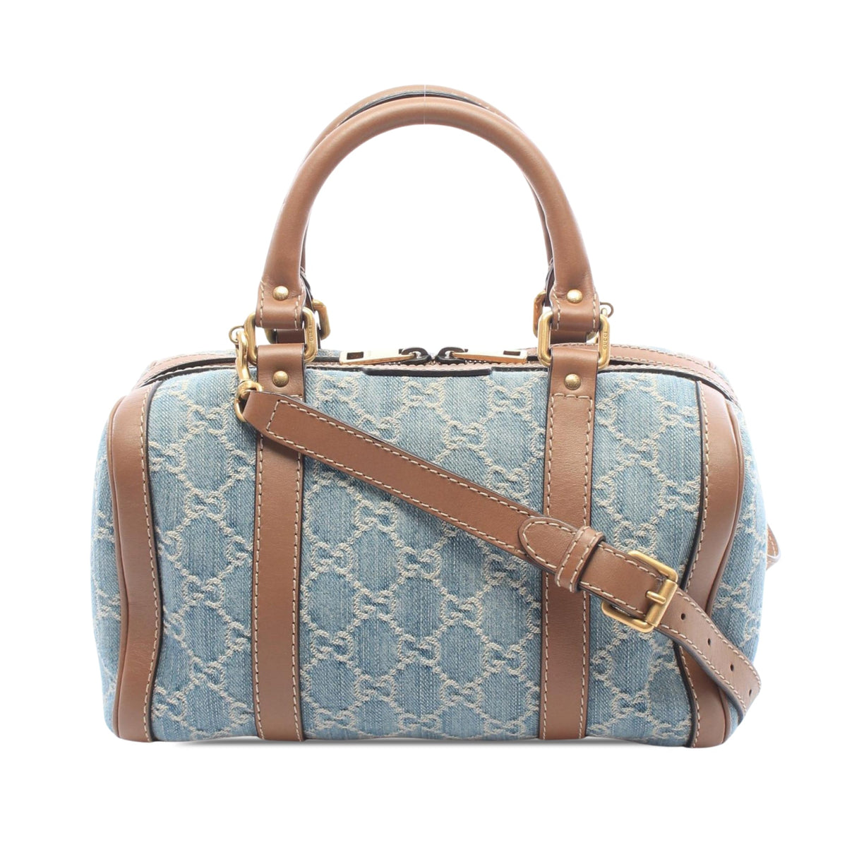 Gucci Small GG Denim Joy Boston Bag