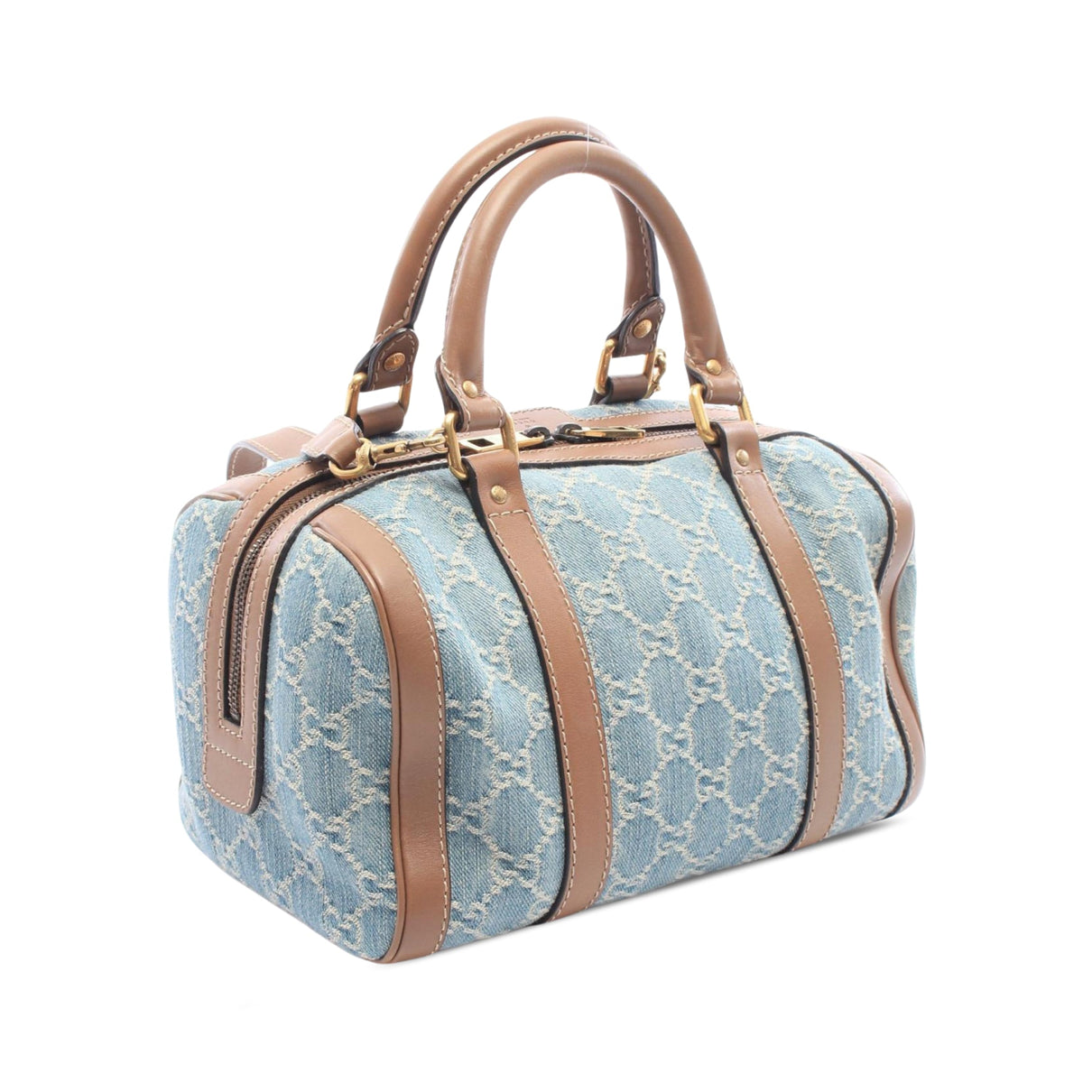 Gucci Small GG Denim Joy Boston Bag