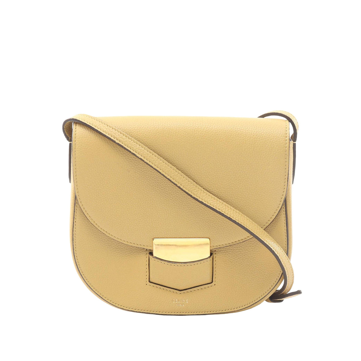 Celine Small Grained Calfskin Trotteur Crossbody