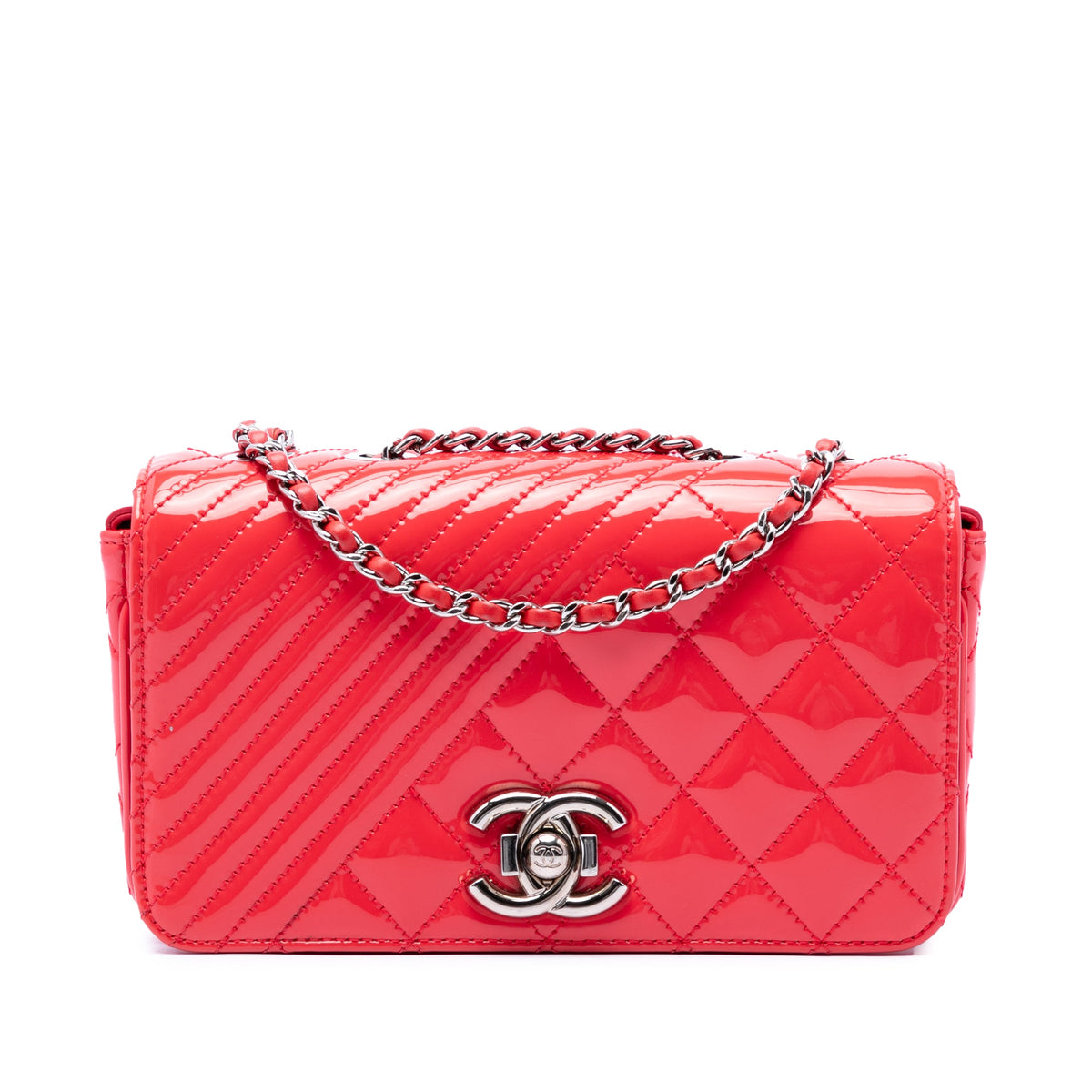 Chanel Small Quilted Patent Coco Boy Flap