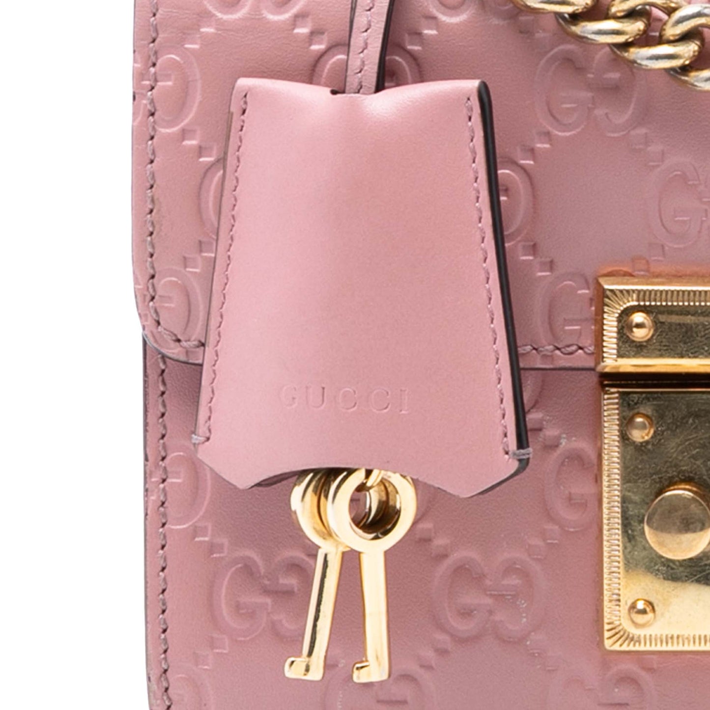Gucci Small Guccissima Padlock Crossbody