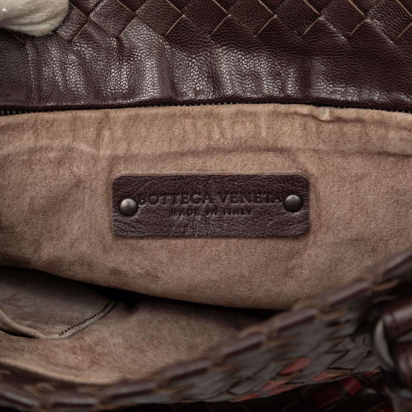 Bottega Veneta Bicolor Nappa Intrecciato Bucket Bag