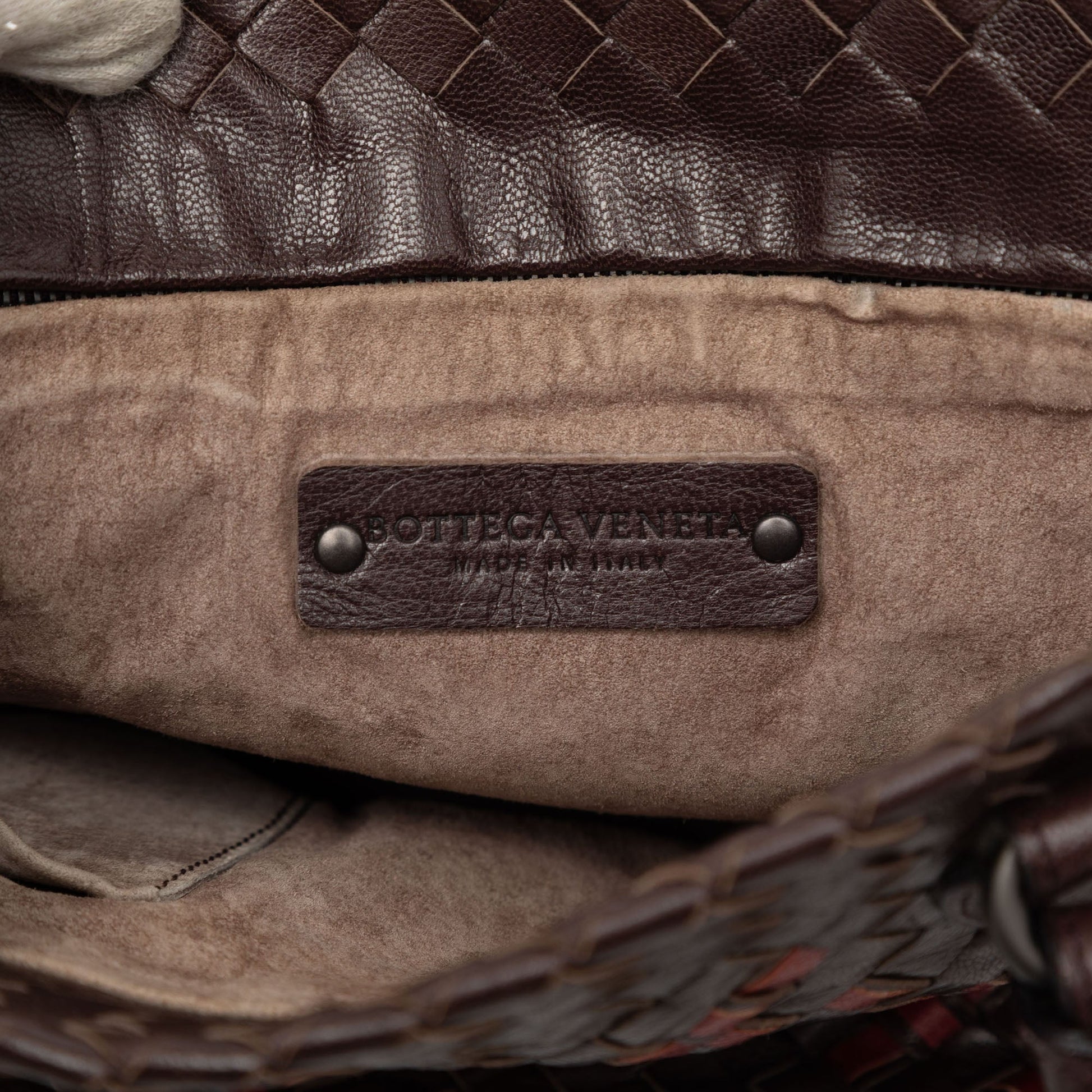 Bottega Veneta Bicolor Nappa Intrecciato Bucket Bag