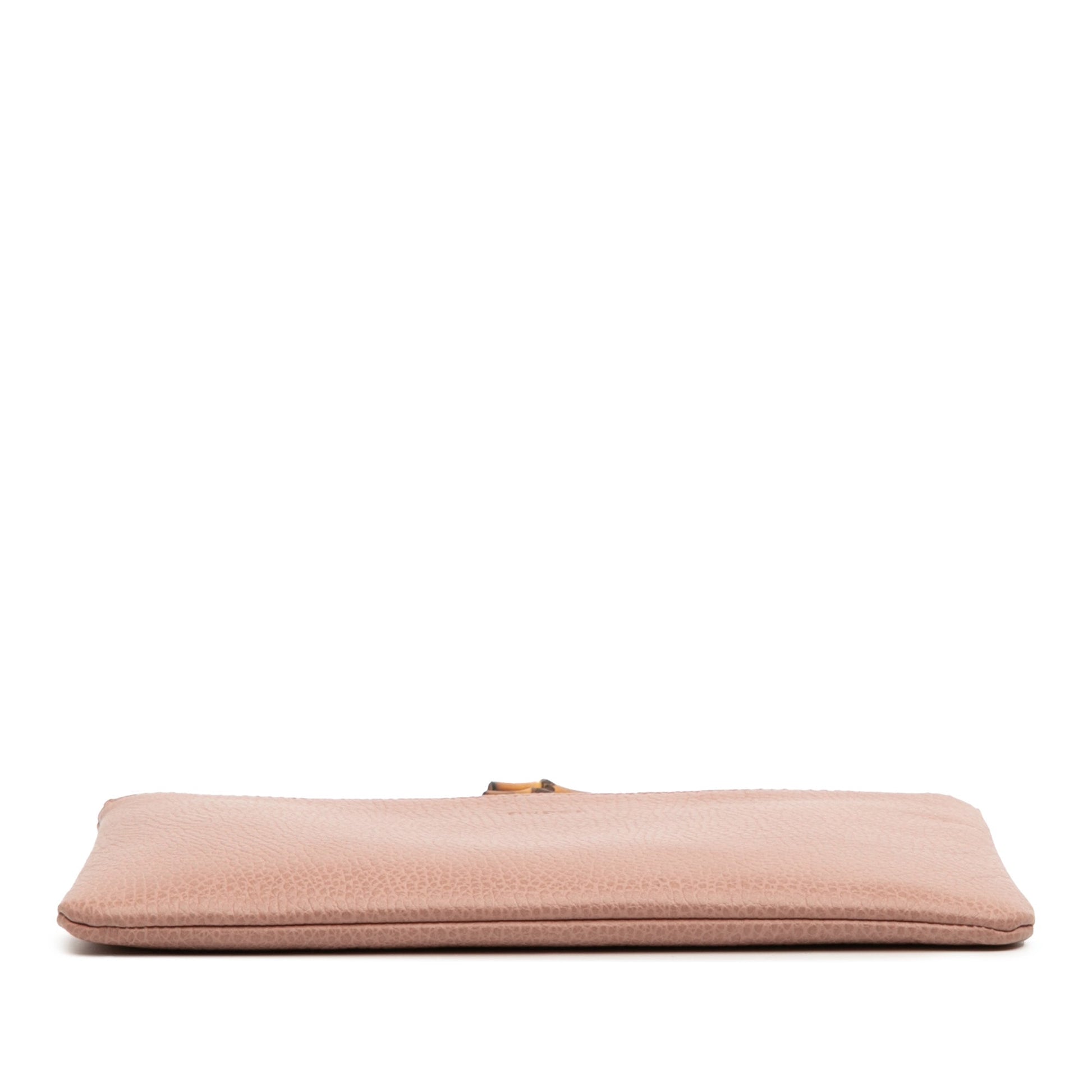 Gucci Calfskin Bamboo Clutch