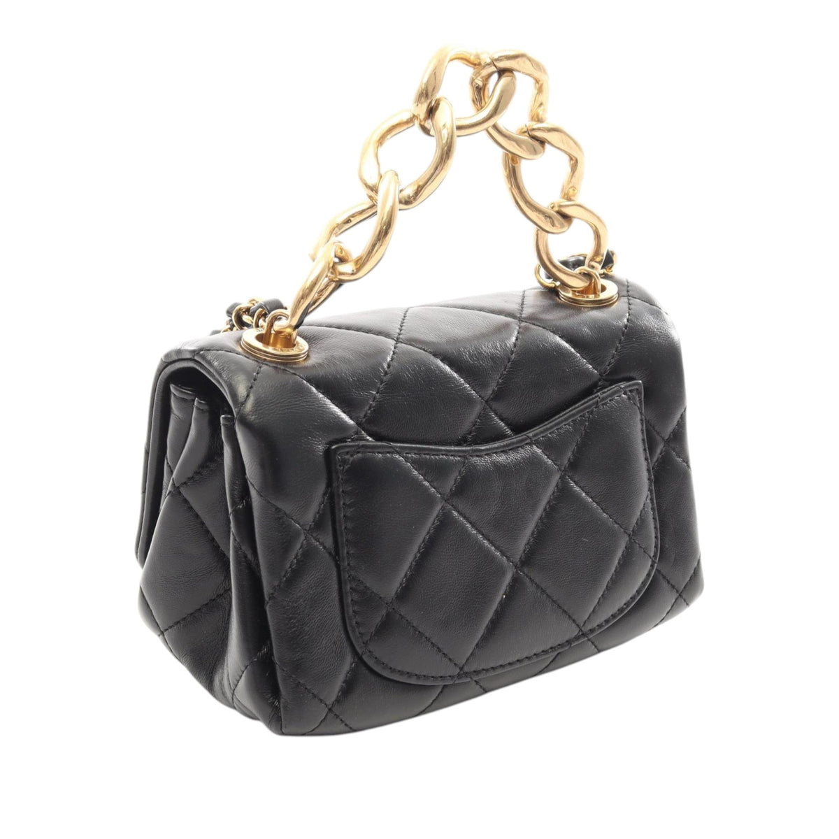Chanel Mini Quilted Lambskin Color Match Flap — Black