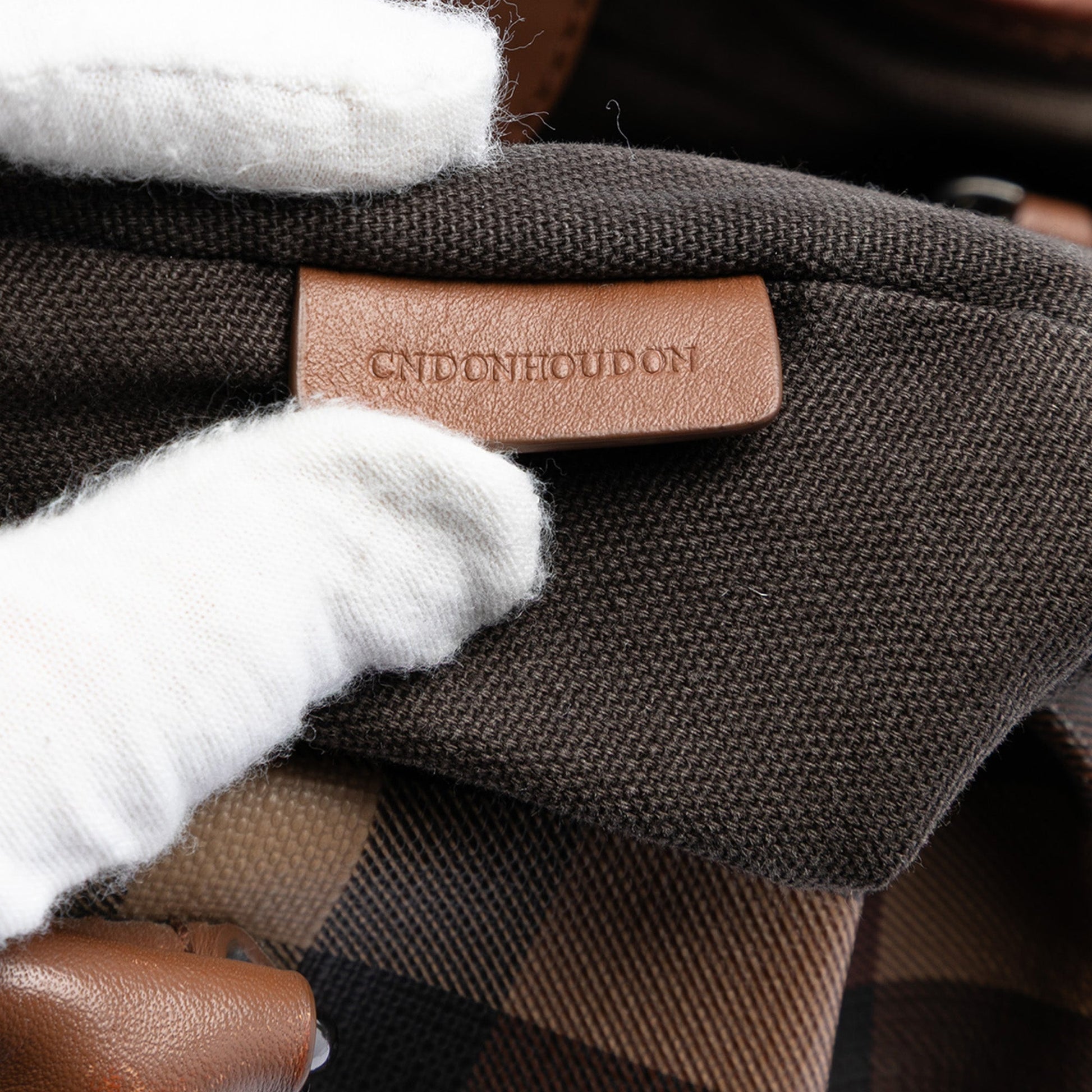 Burberry Smoke Check Coated Canvas Northfield Satchel