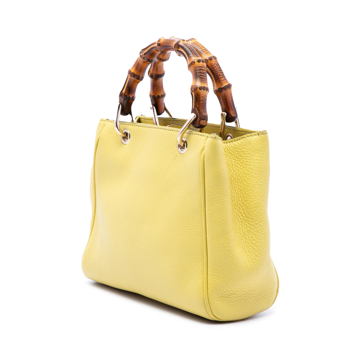 Gucci Mini Calfskin Bamboo Shopper Satchel
