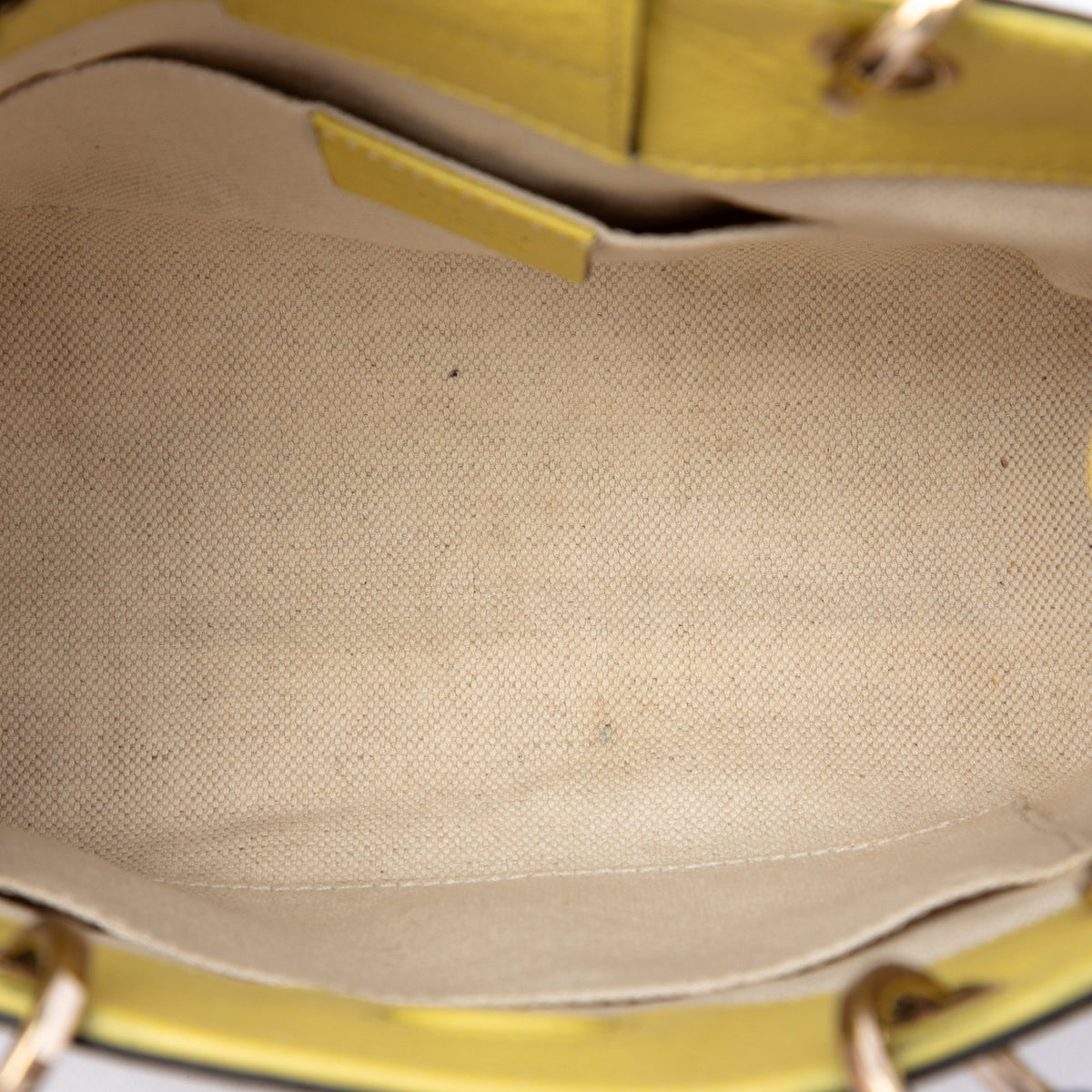 Gucci Mini Calfskin Bamboo Shopper Satchel