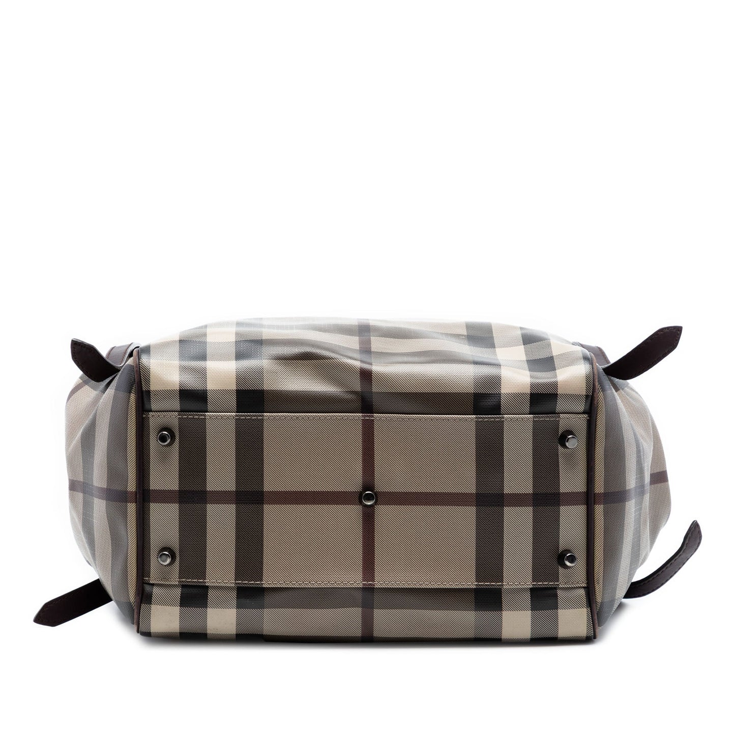 Burberry Small Smoke Check Coated Canvas Canterbury Tote