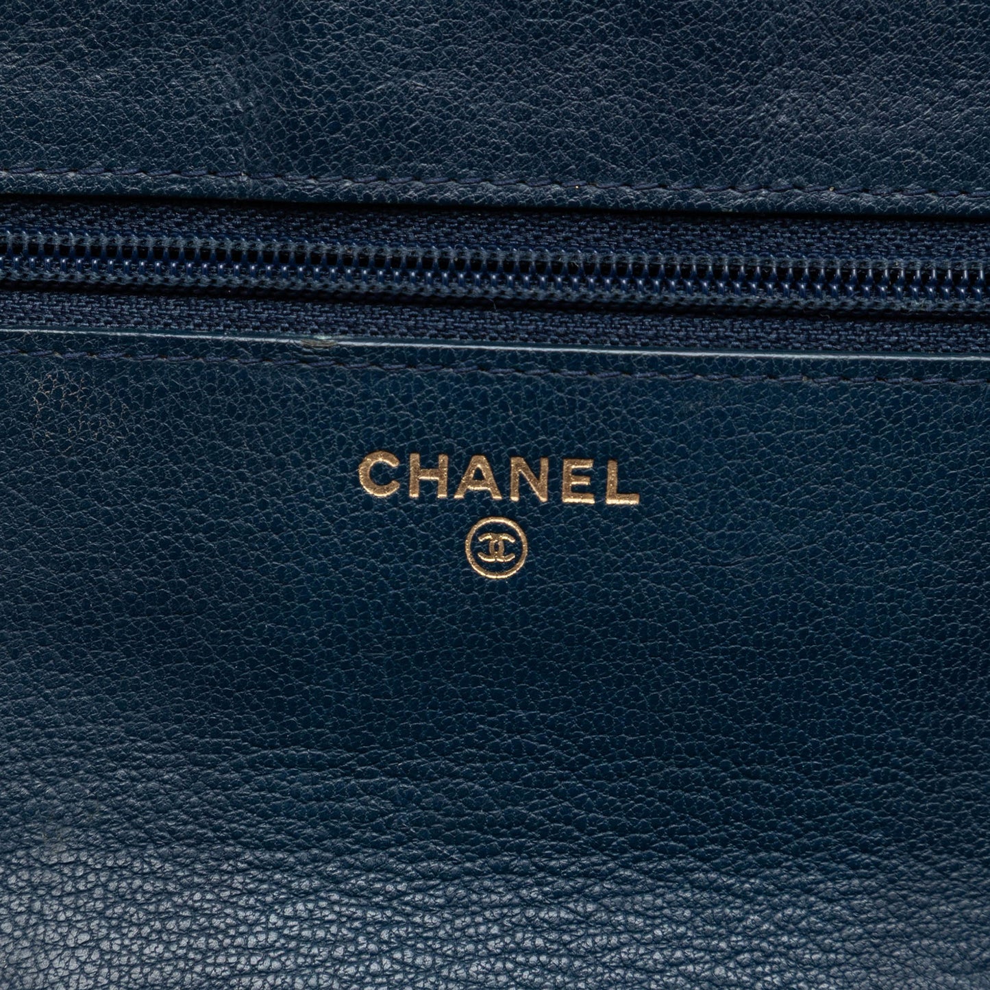 Chanel Quilted Patent and Goatskin CC Eyelet Wallet On Chain