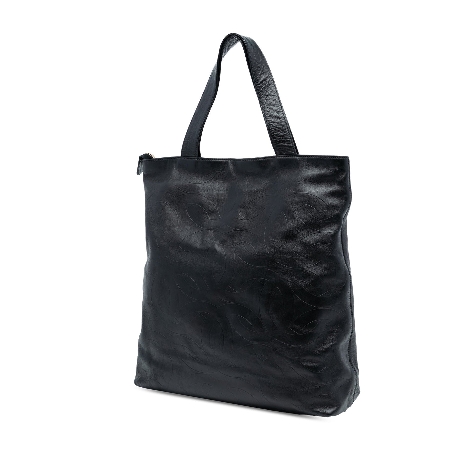 Chanel CC Embossed Leather Tote