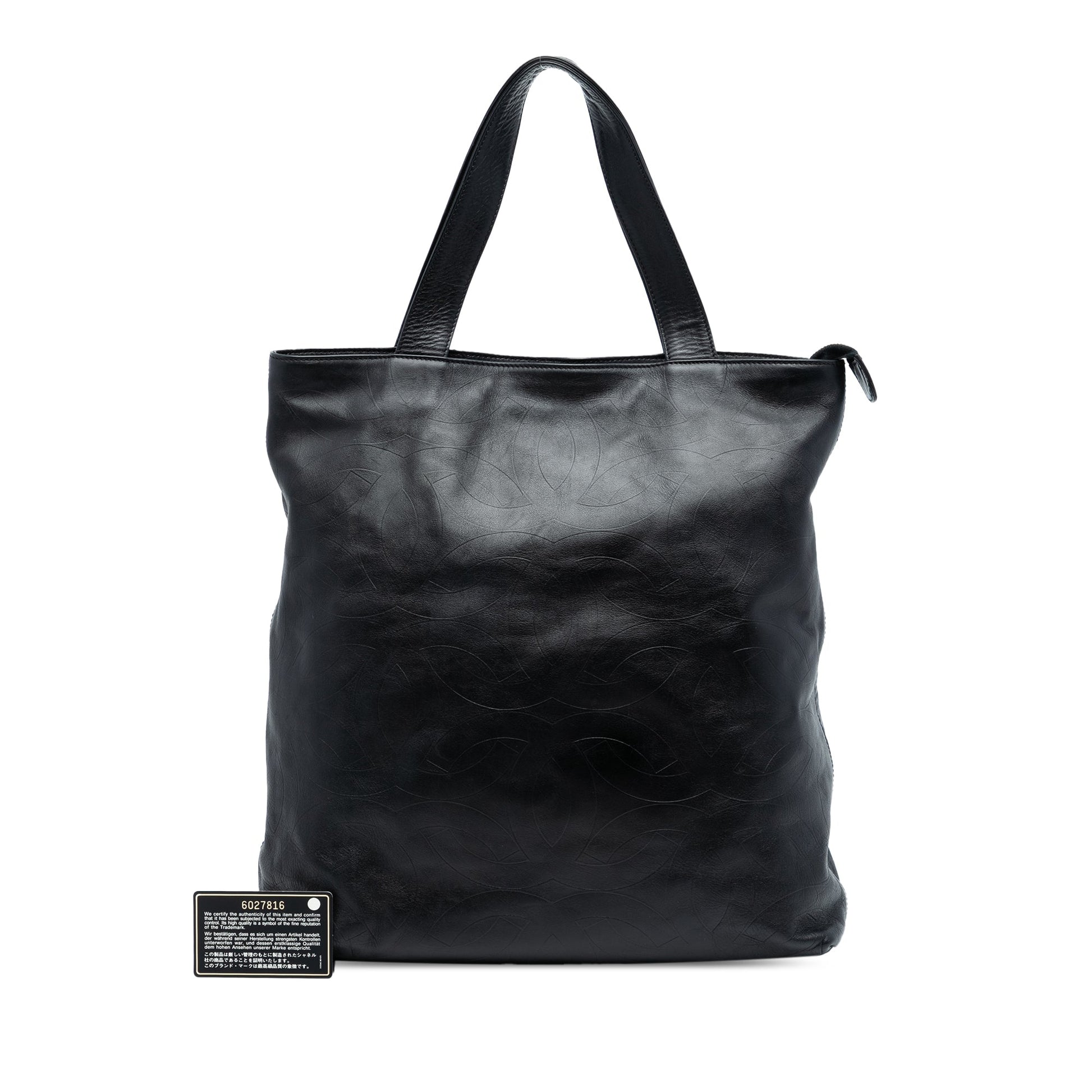 Chanel CC Embossed Leather Tote