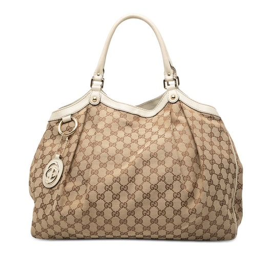 Gucci Large GG Canvas Sukey Tote