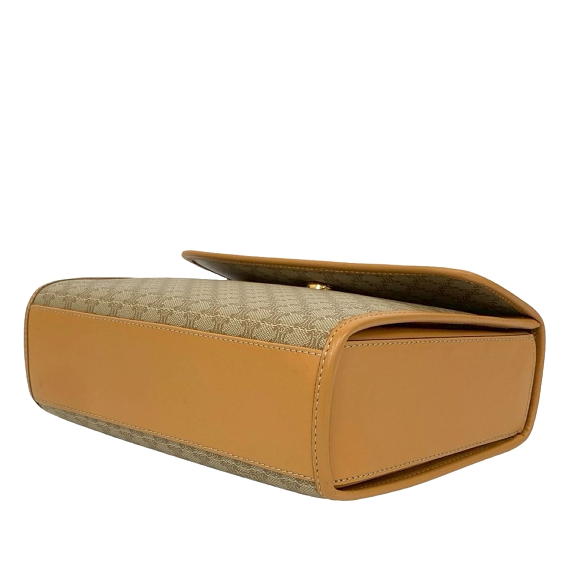Celine Macadam Coated Canvas Satchel