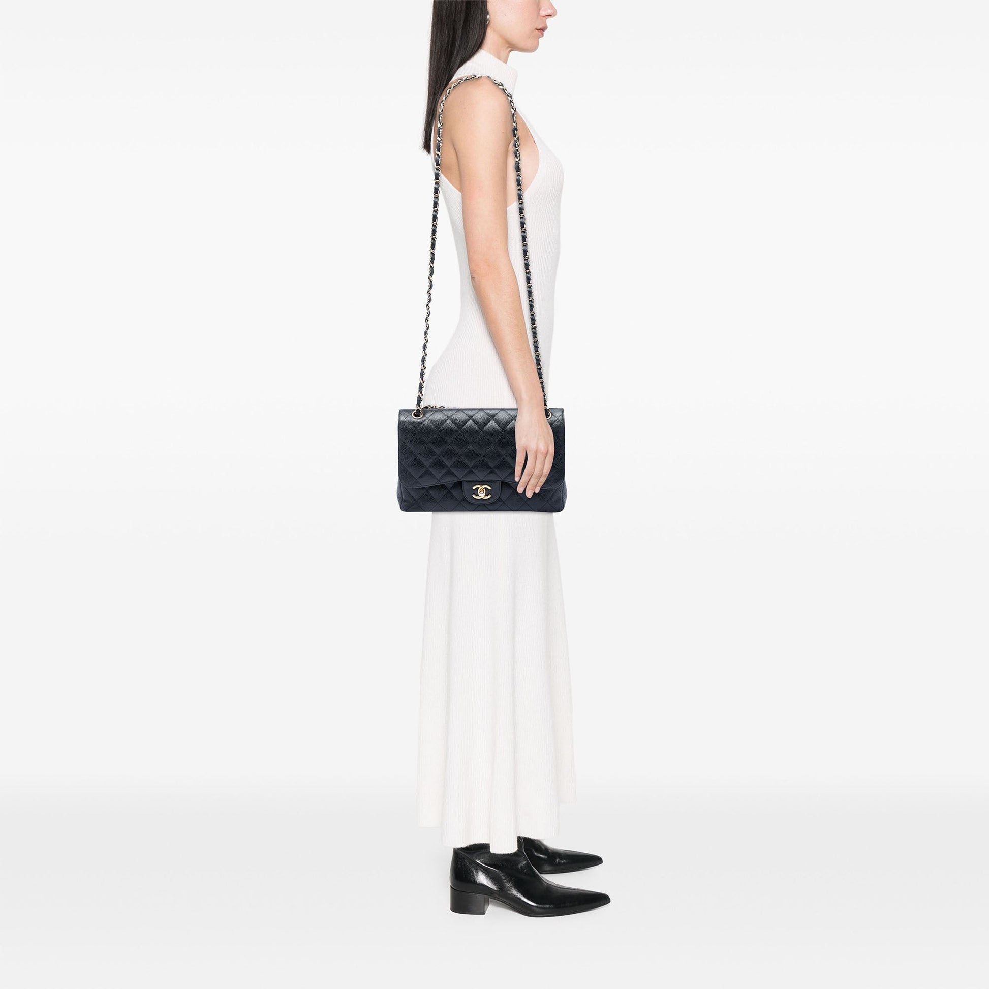 Chanel Jumbo Classic Caviar Double Flap