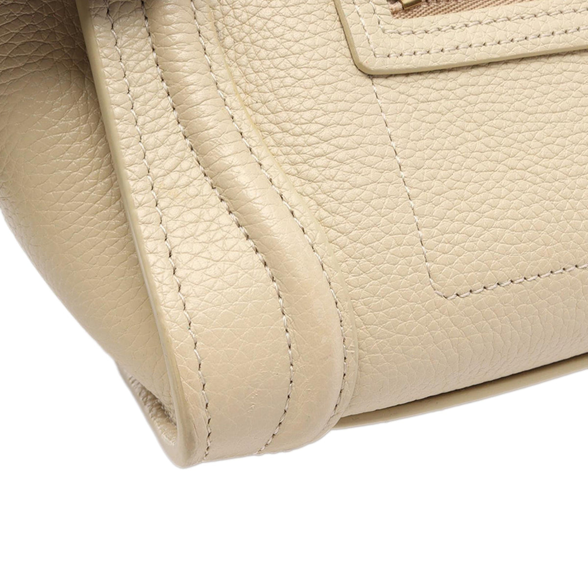 Celine Nano Leather Luggage Tote — Beige