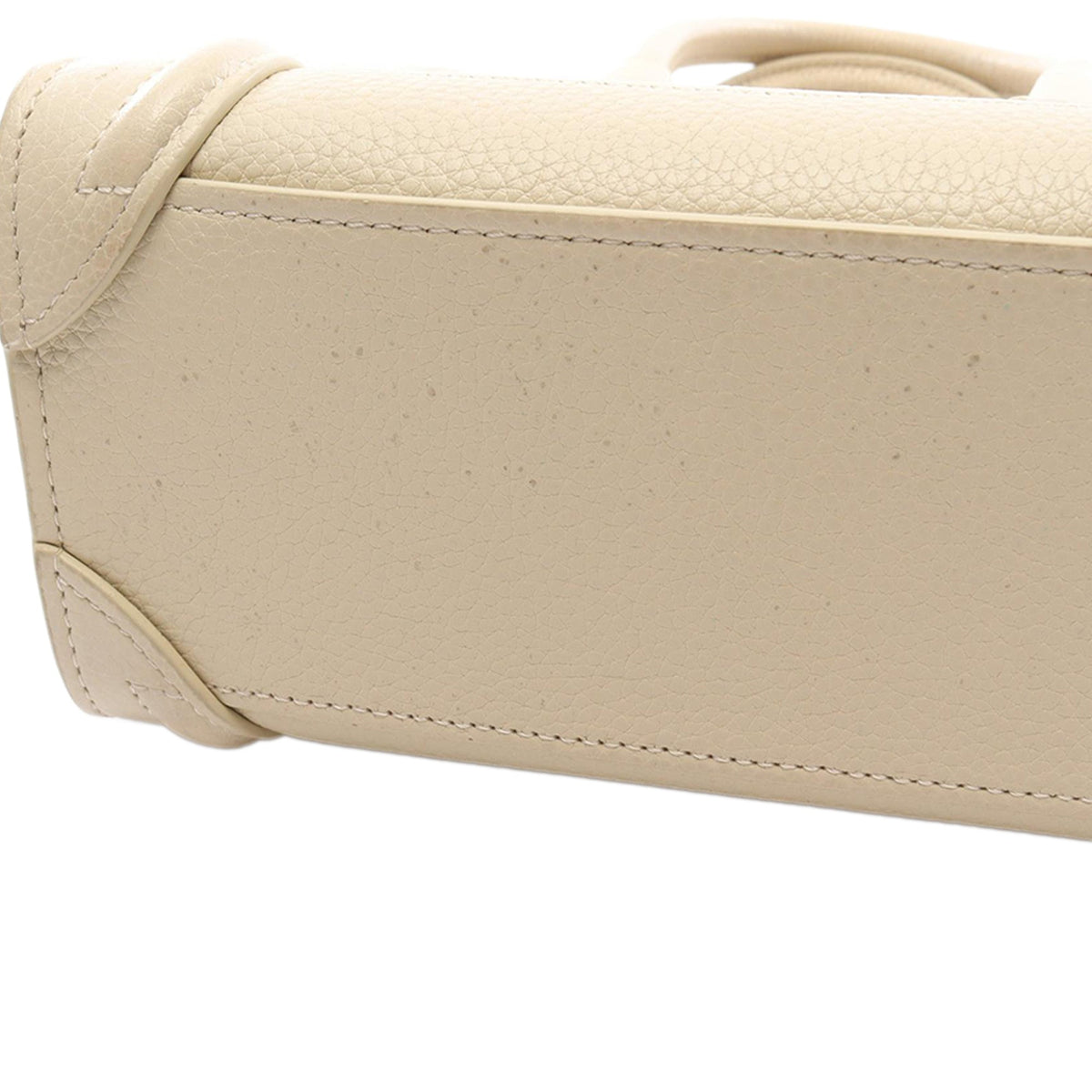 Celine Nano Leather Luggage Tote — Beige
