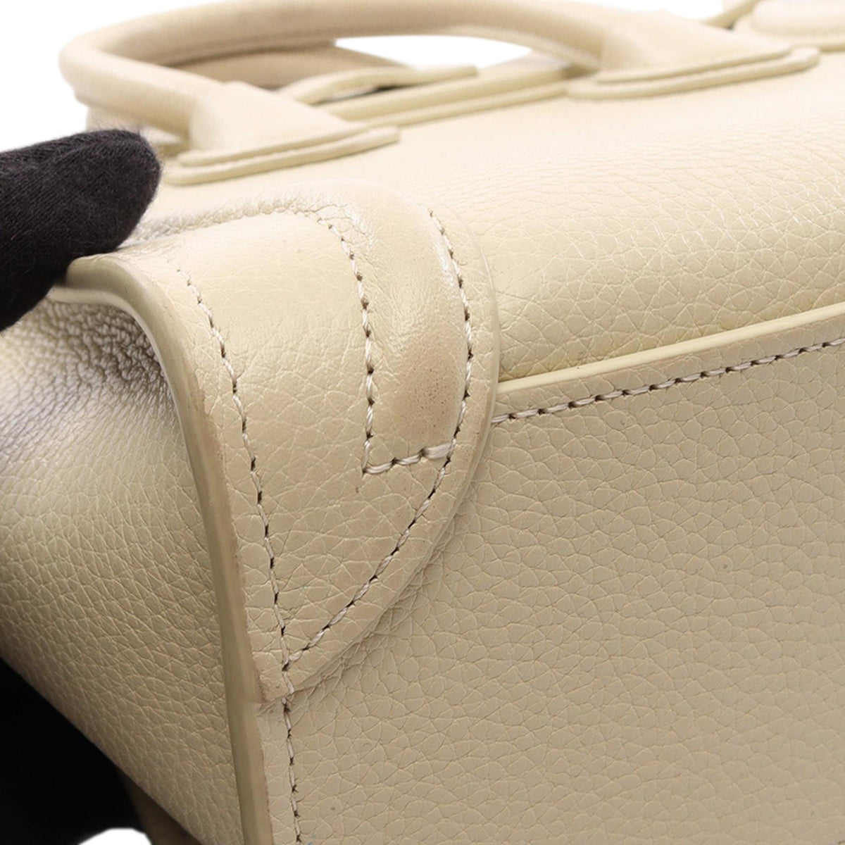 Celine Nano Leather Luggage Tote — Beige
