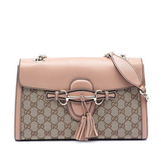Gucci Medium GG Canvas Emily Shoulder Bag