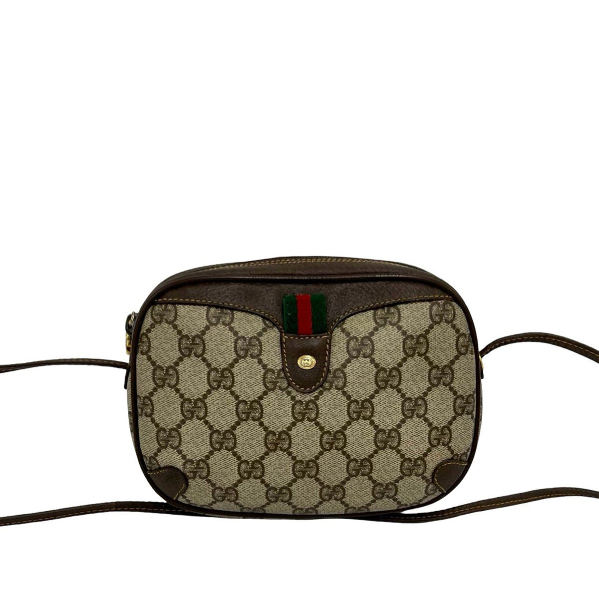 Gucci GG Supreme Web Sherry Shoulder Bag