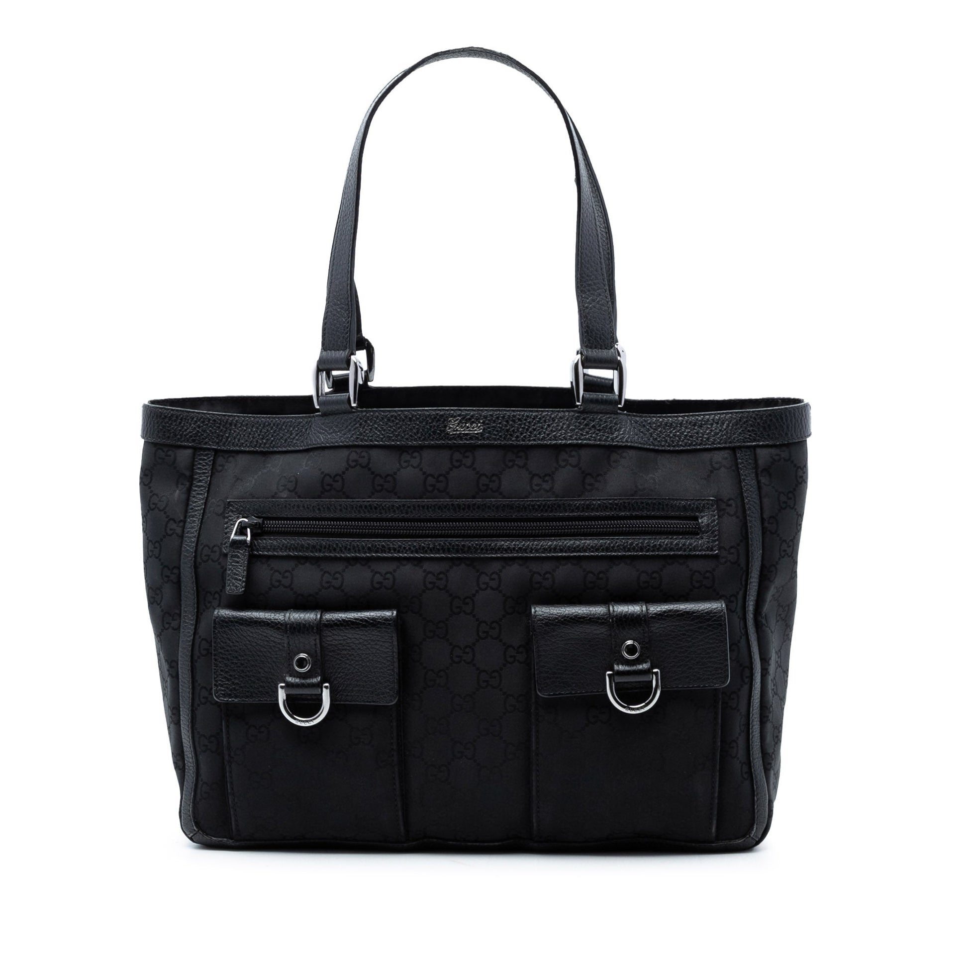 Gucci GG Nylon Abbey D Ring Pocket Tote