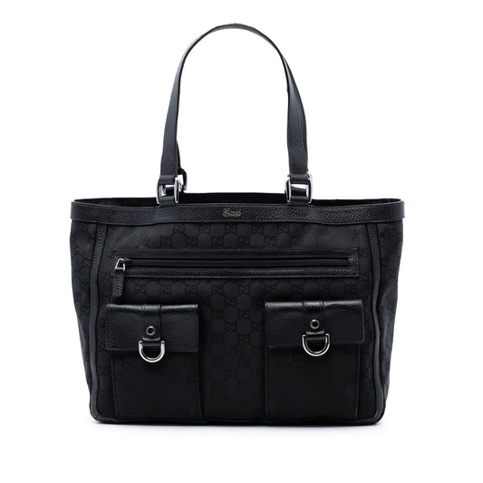 Gucci GG Nylon Abbey D Ring Pocket Tote