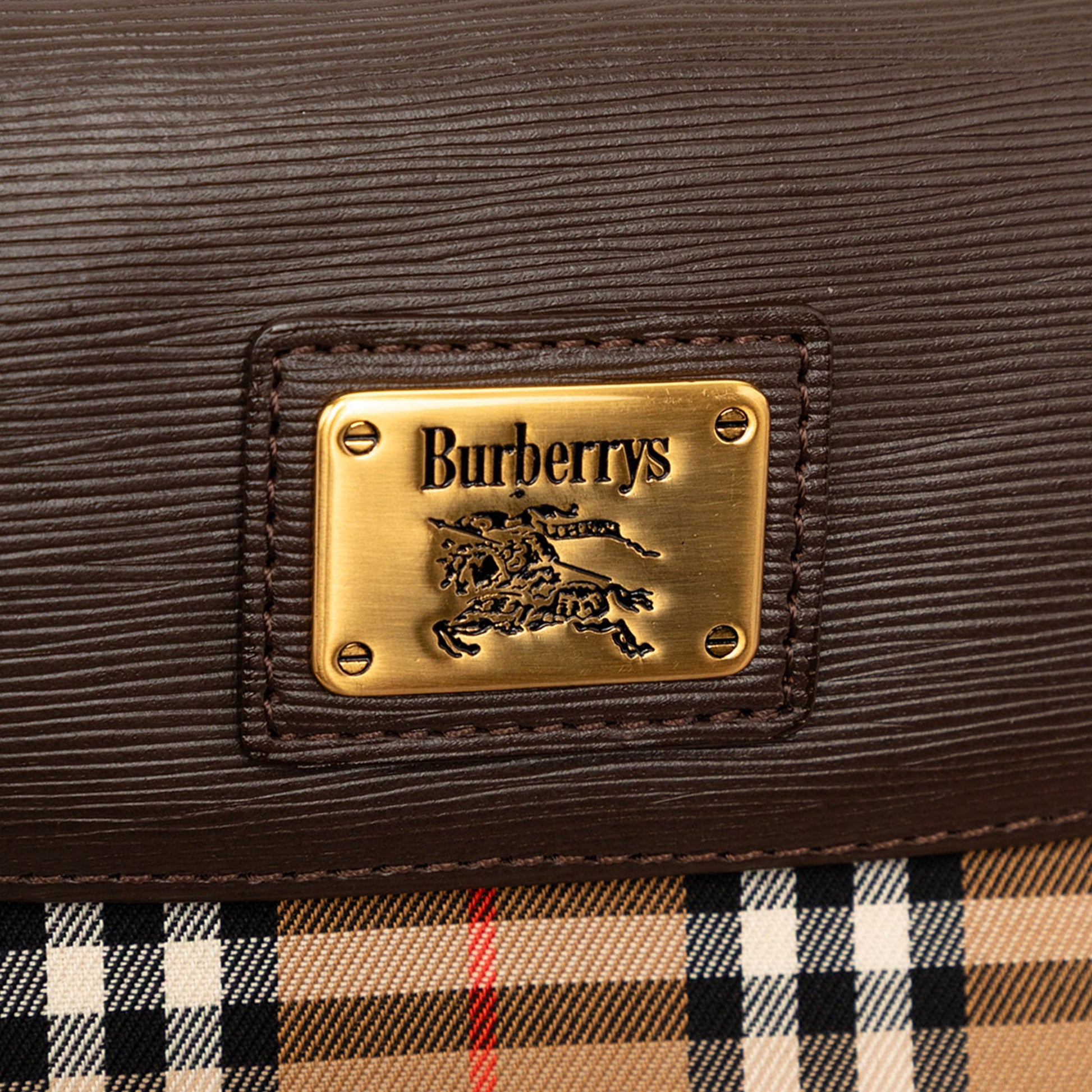 Burberry Haymarket Check Canvas Clutch