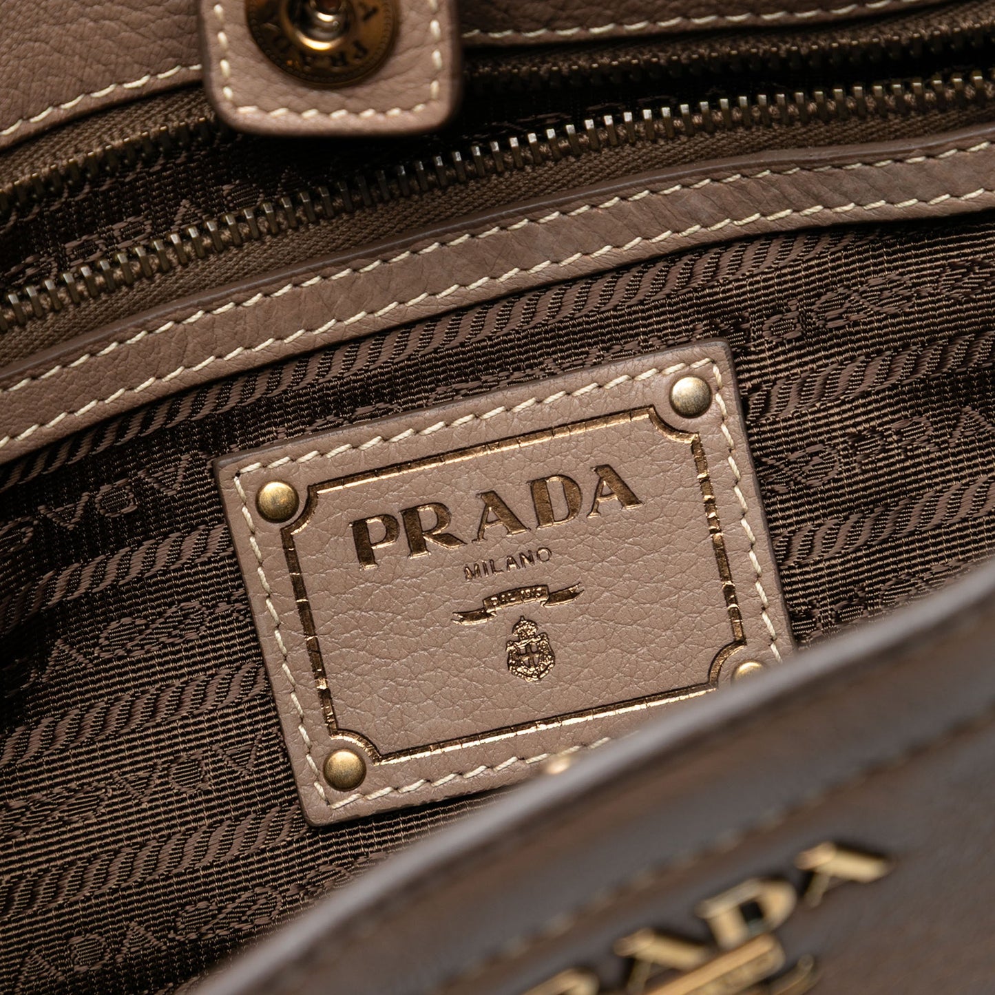 Prada Cervo Open Convertible Tote