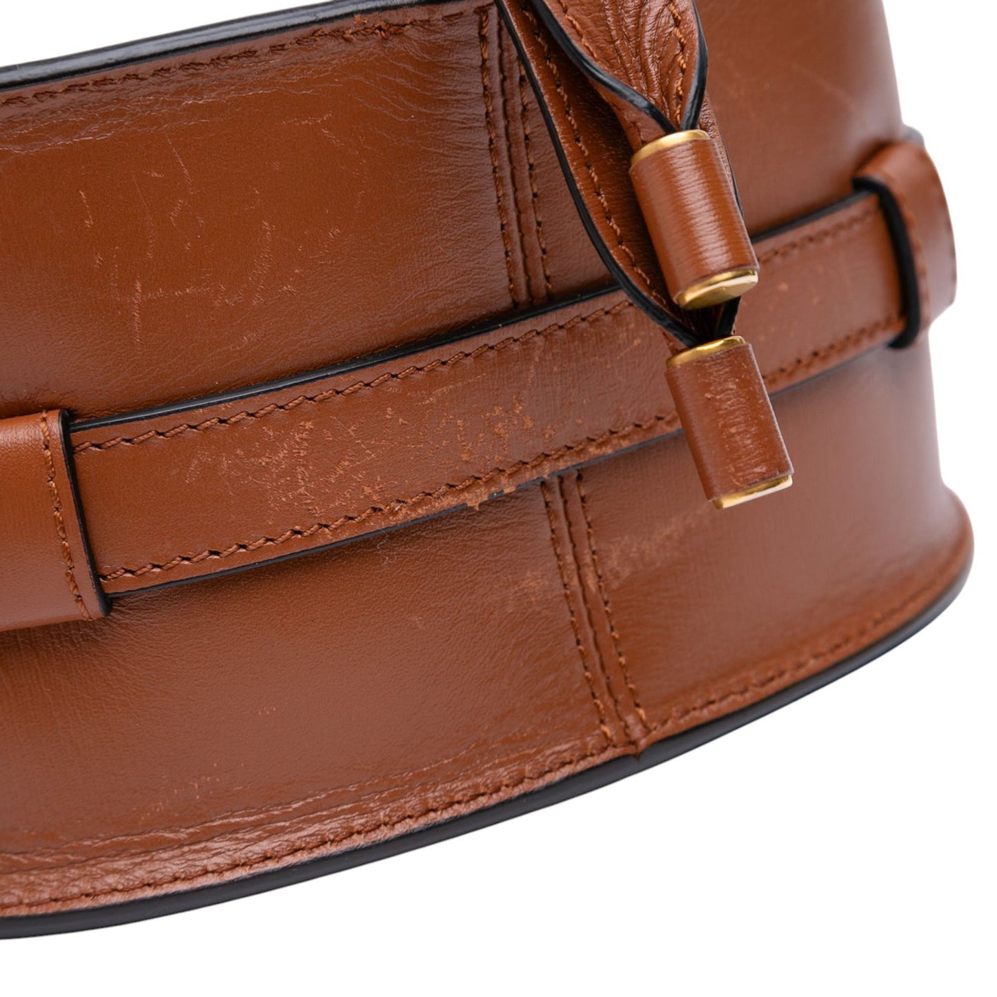 Chloé Mini Shearling and Calfskin Marcie Saddle Crossbody