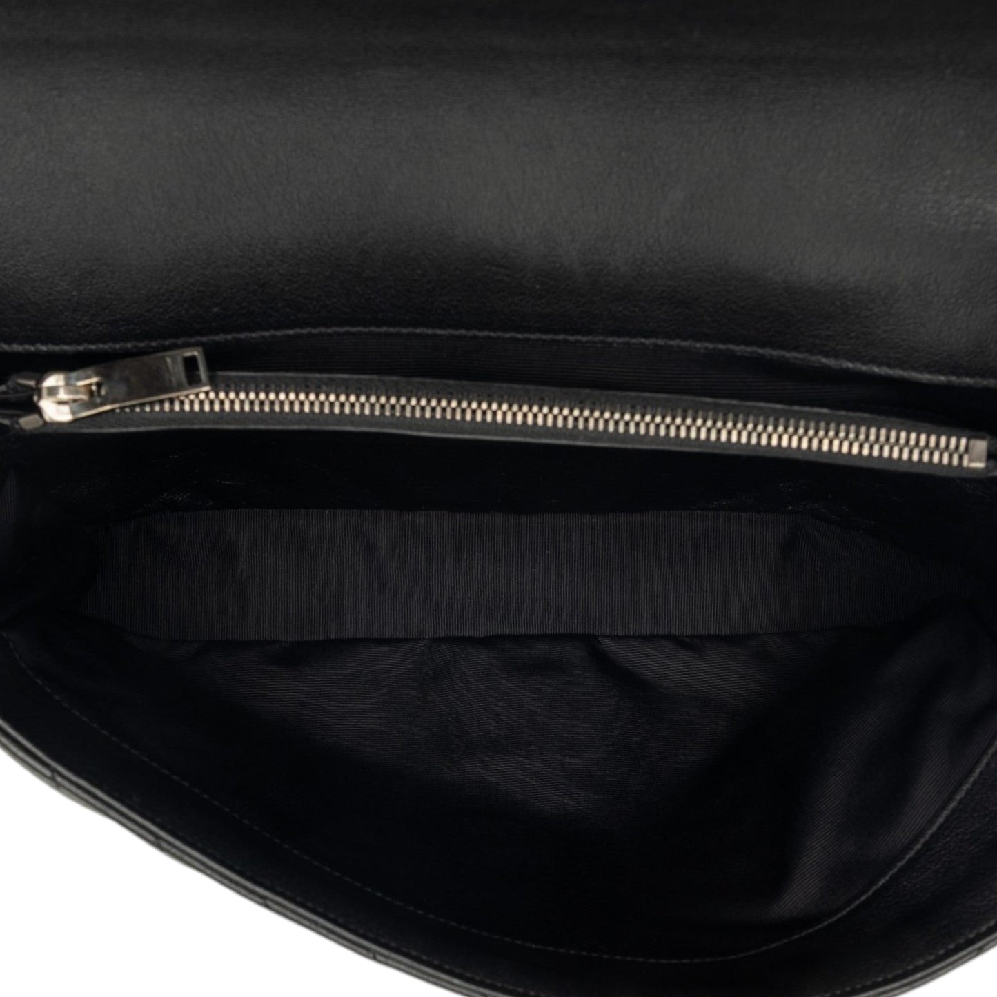 Saint Laurent Large Chevron Sheepskin Monogram College Bag