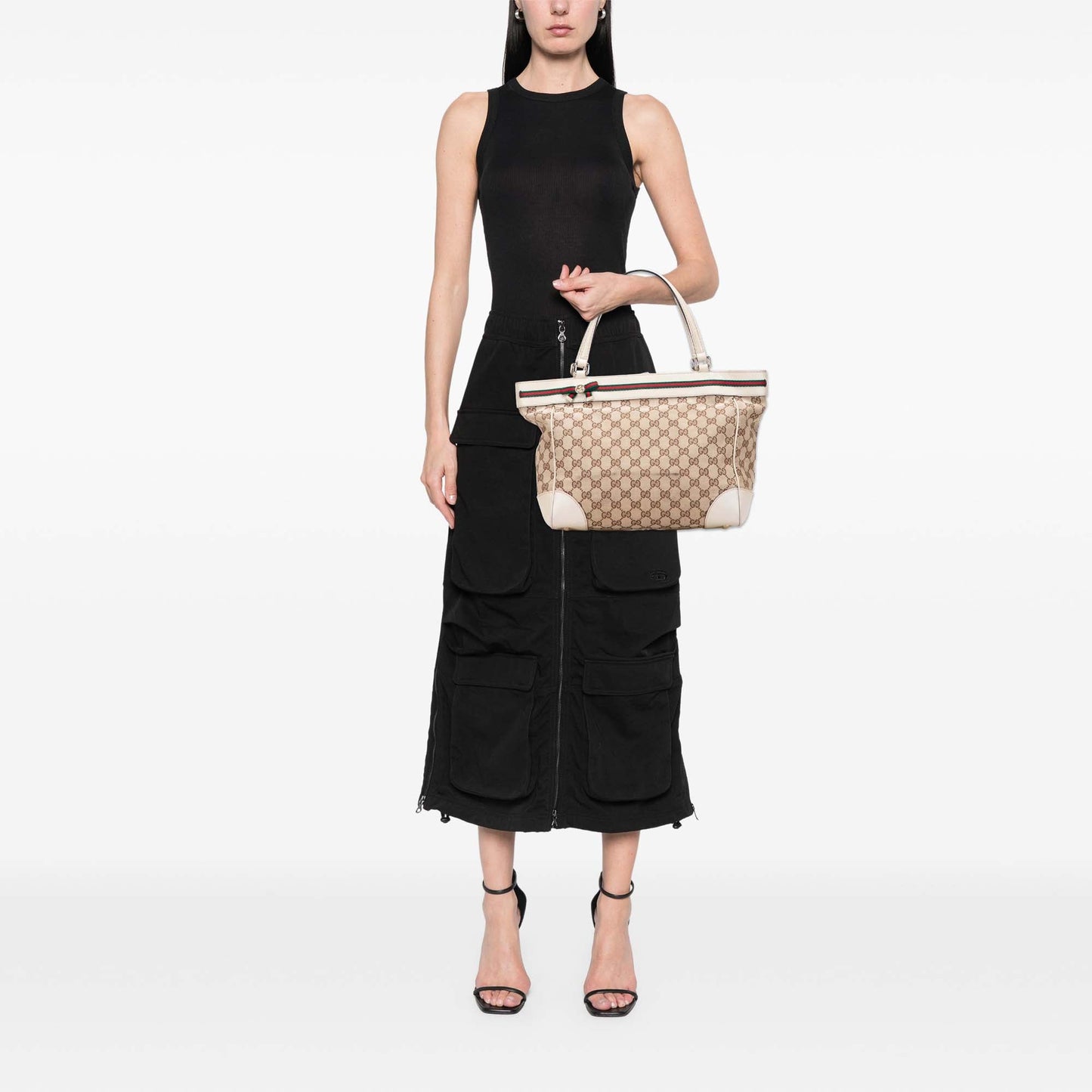 Gucci GG Canvas Web Mayfair Tote