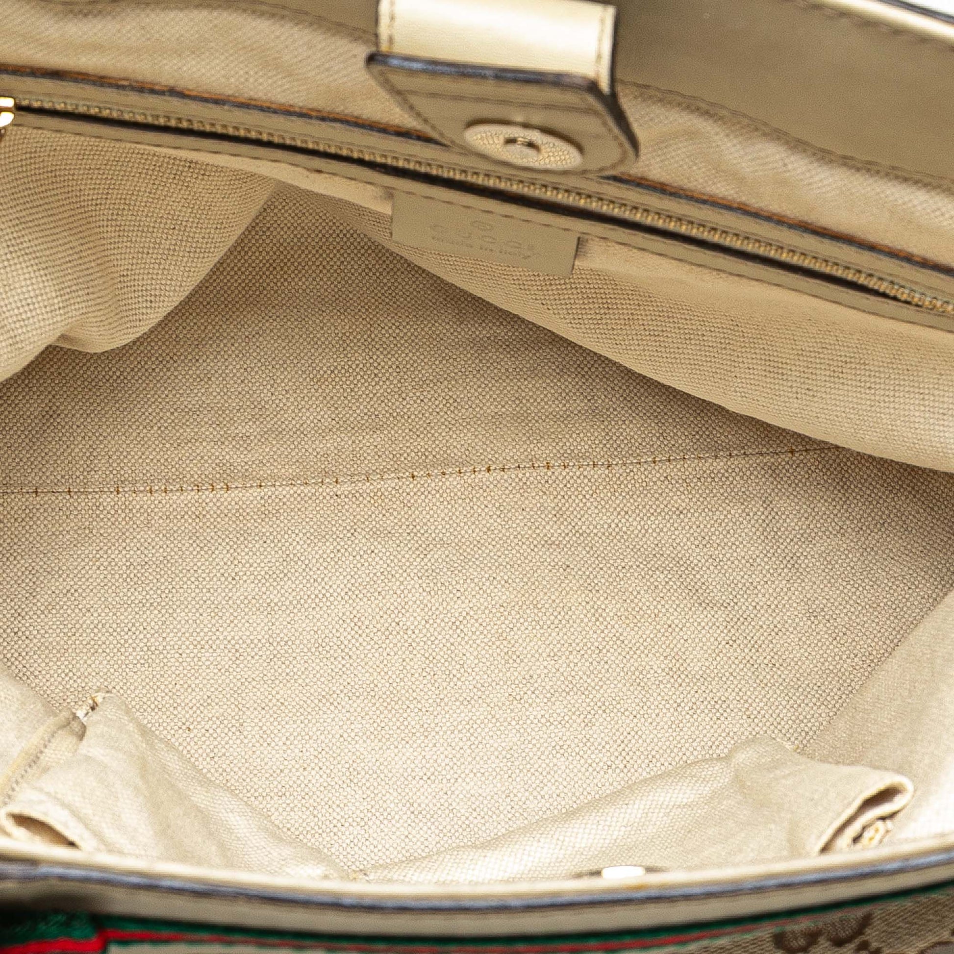 Gucci GG Canvas Web Mayfair Tote