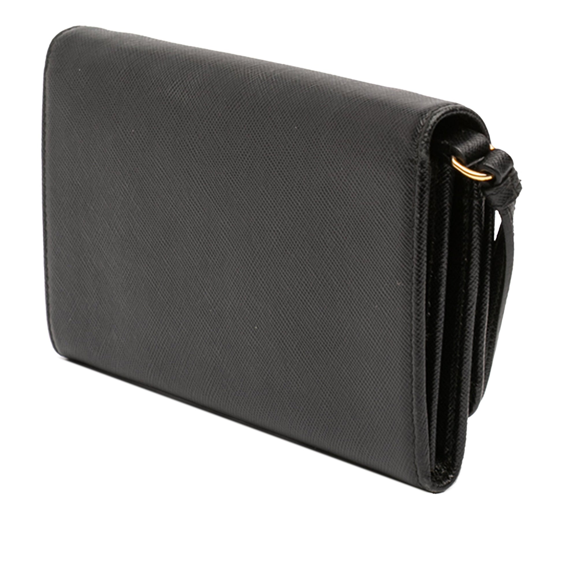 Prada Saffiano Wallet on Strap